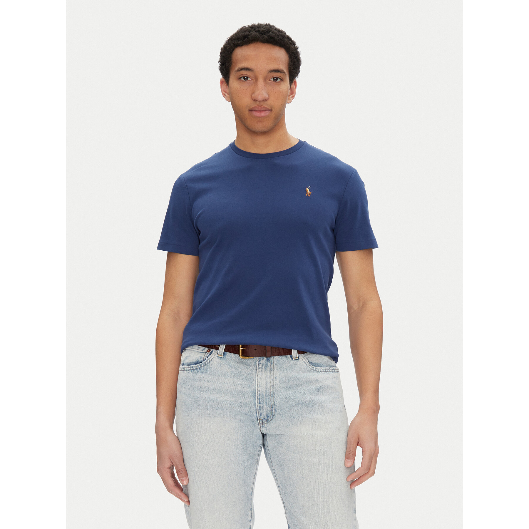 Polo Ralph Lauren Póló 710740727092 Sötétkék Custom Slim Fit