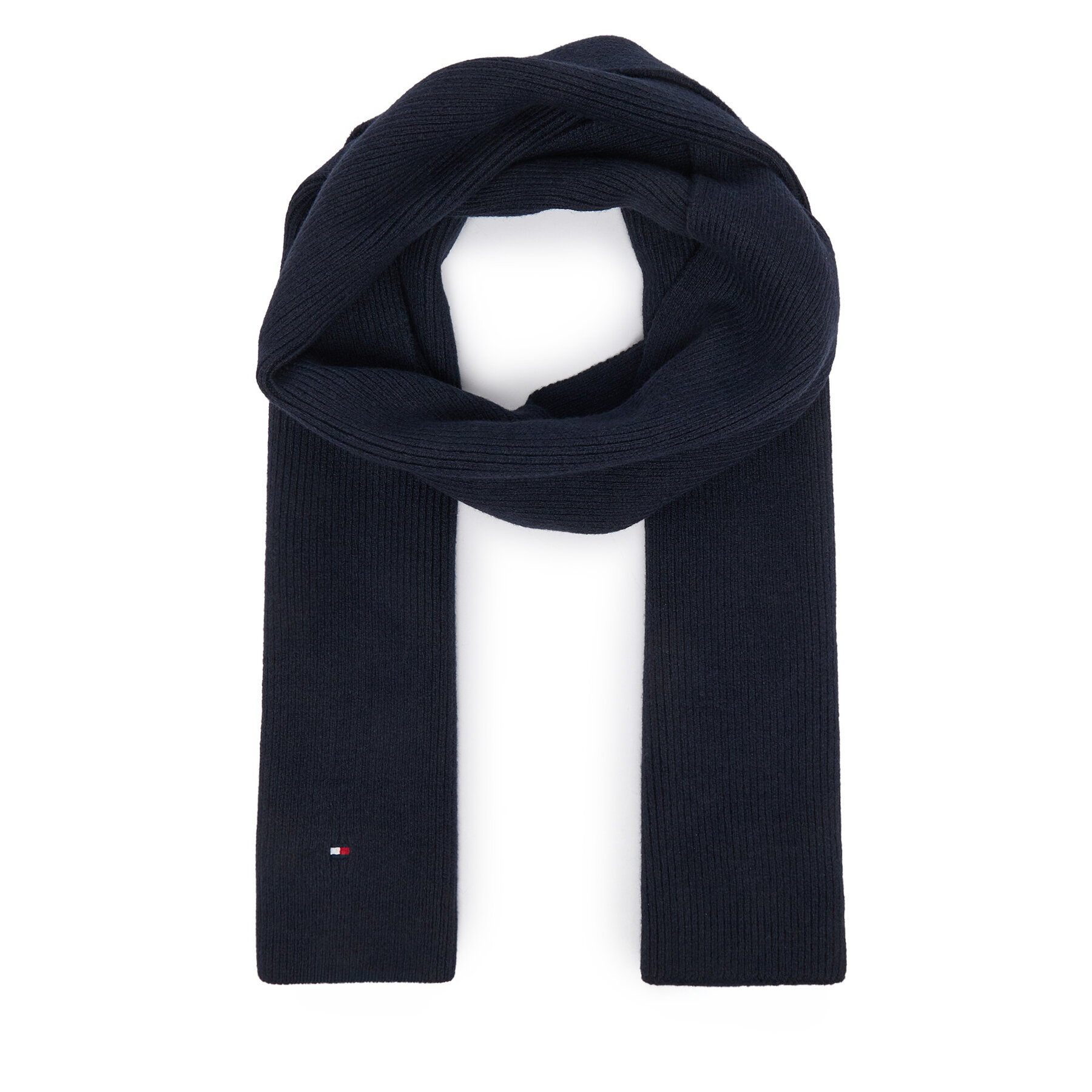Šál Tommy Hilfiger Flag AW0AW19120 Tmavomodrá