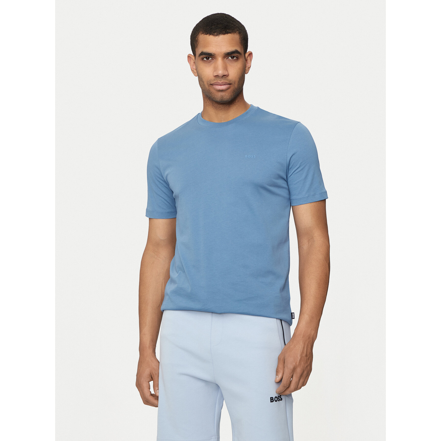 Boss T-shirt Thompson 01 50468347 Plava Regular Fit