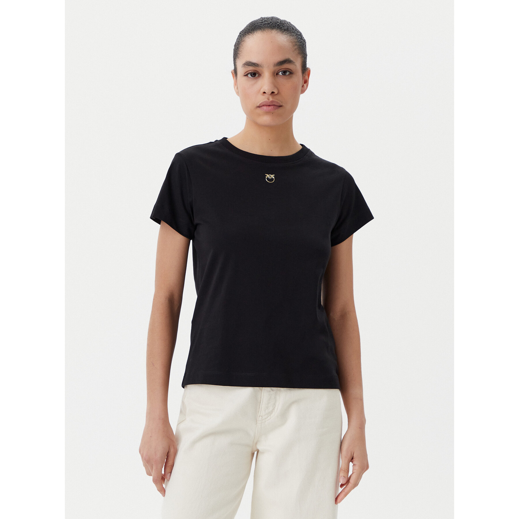 PINKO Póló 100373 A2OG Fekete Regular Fit