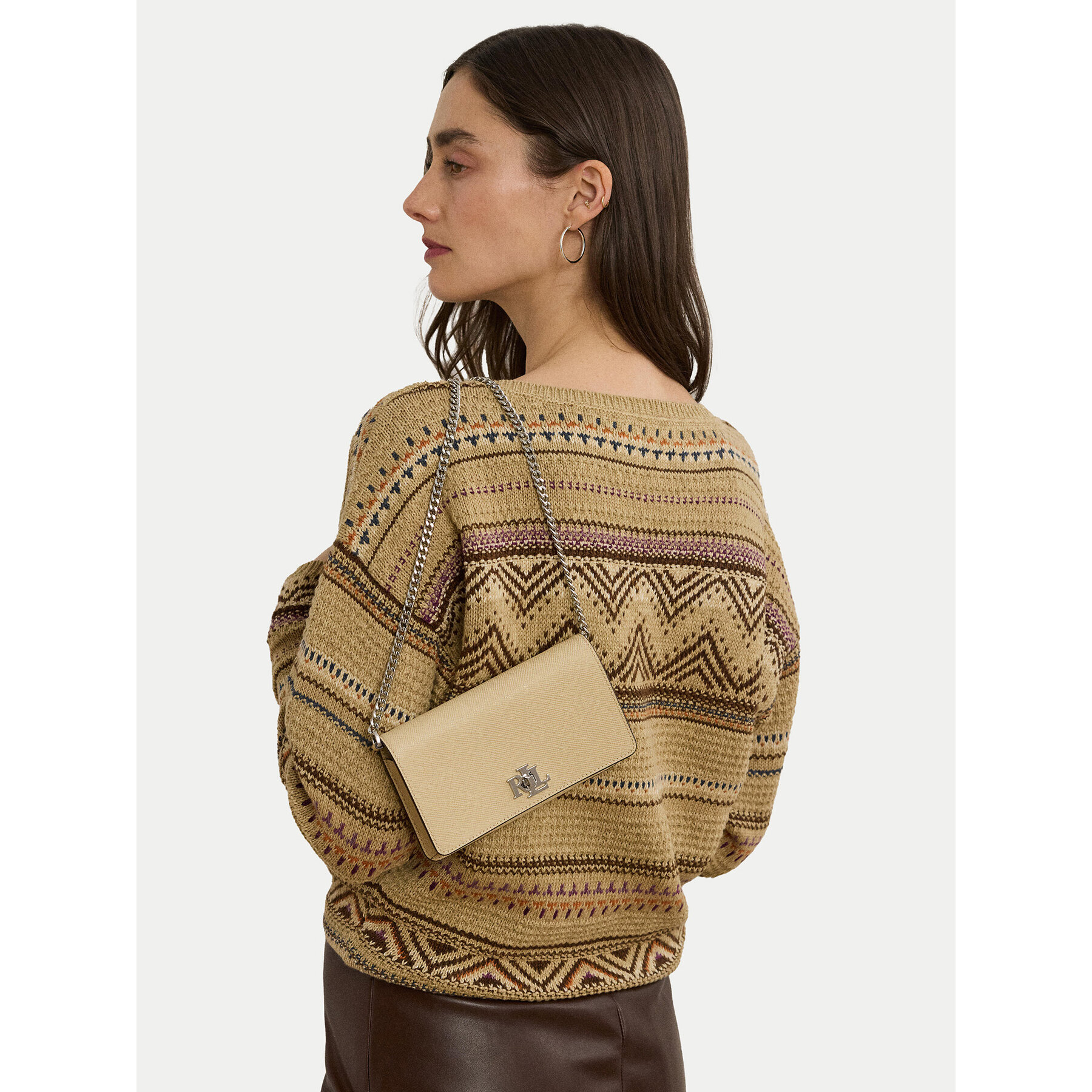 Τσάντα LAUREN RALPH LAUREN 432966784005 Μπεζ