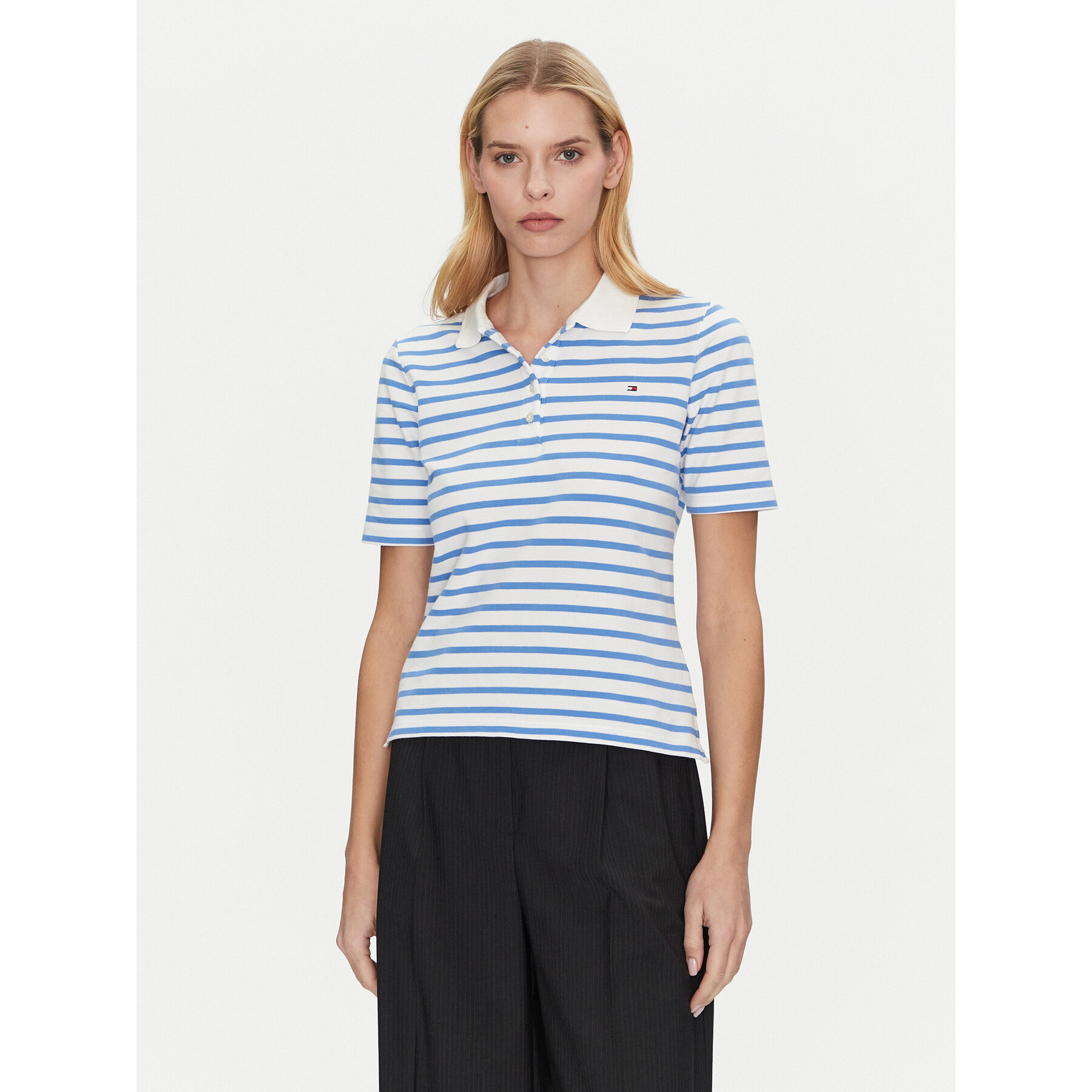 Tommy Hilfiger Pólóing 1985 WW0WW43224 Kék Regular Fit