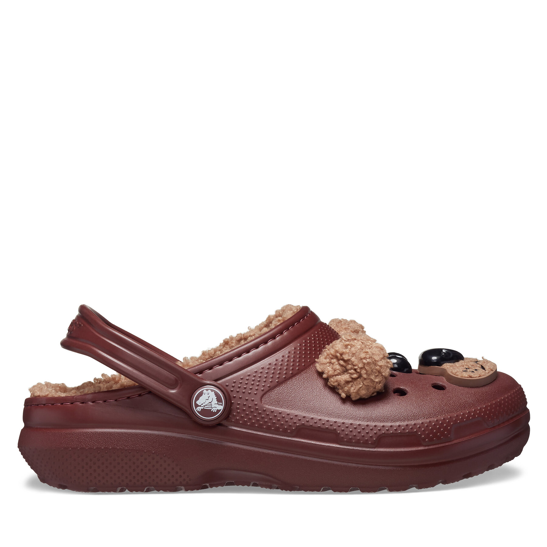 Mules / sandales de bain Crocs Classic Lined Iam Brown Bear Clog Kids T 210019 Marron