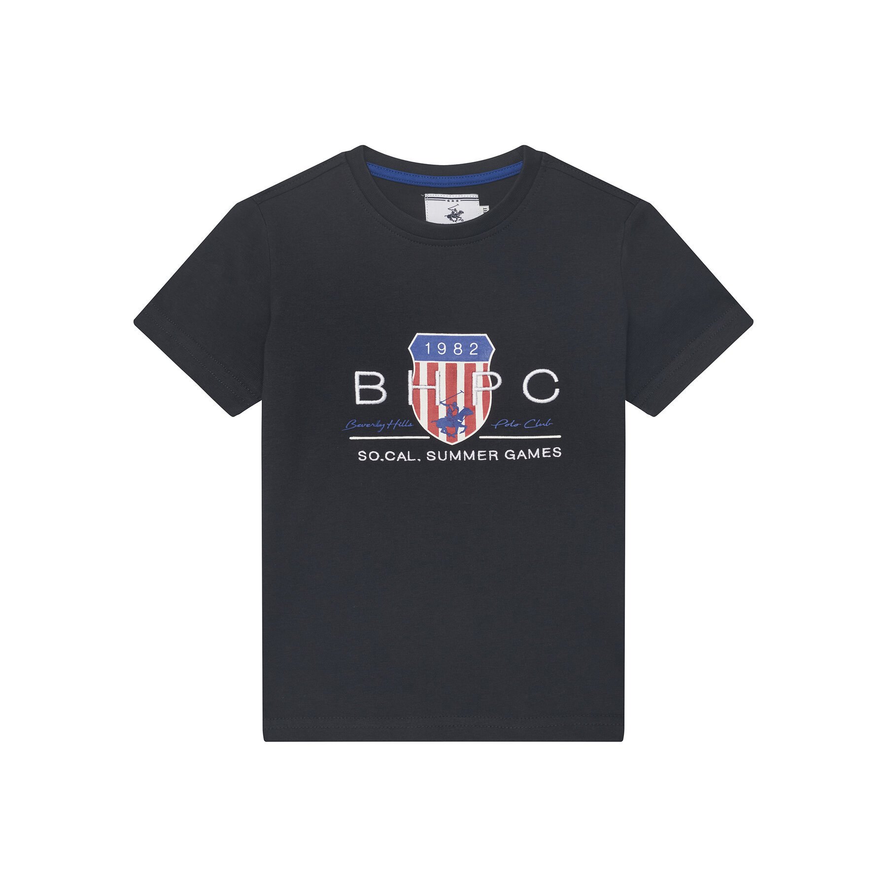 Beverly Hills Polo Club T-Shirt P-SS26B-TS414011 Σκούρο μπλε Regular Fit