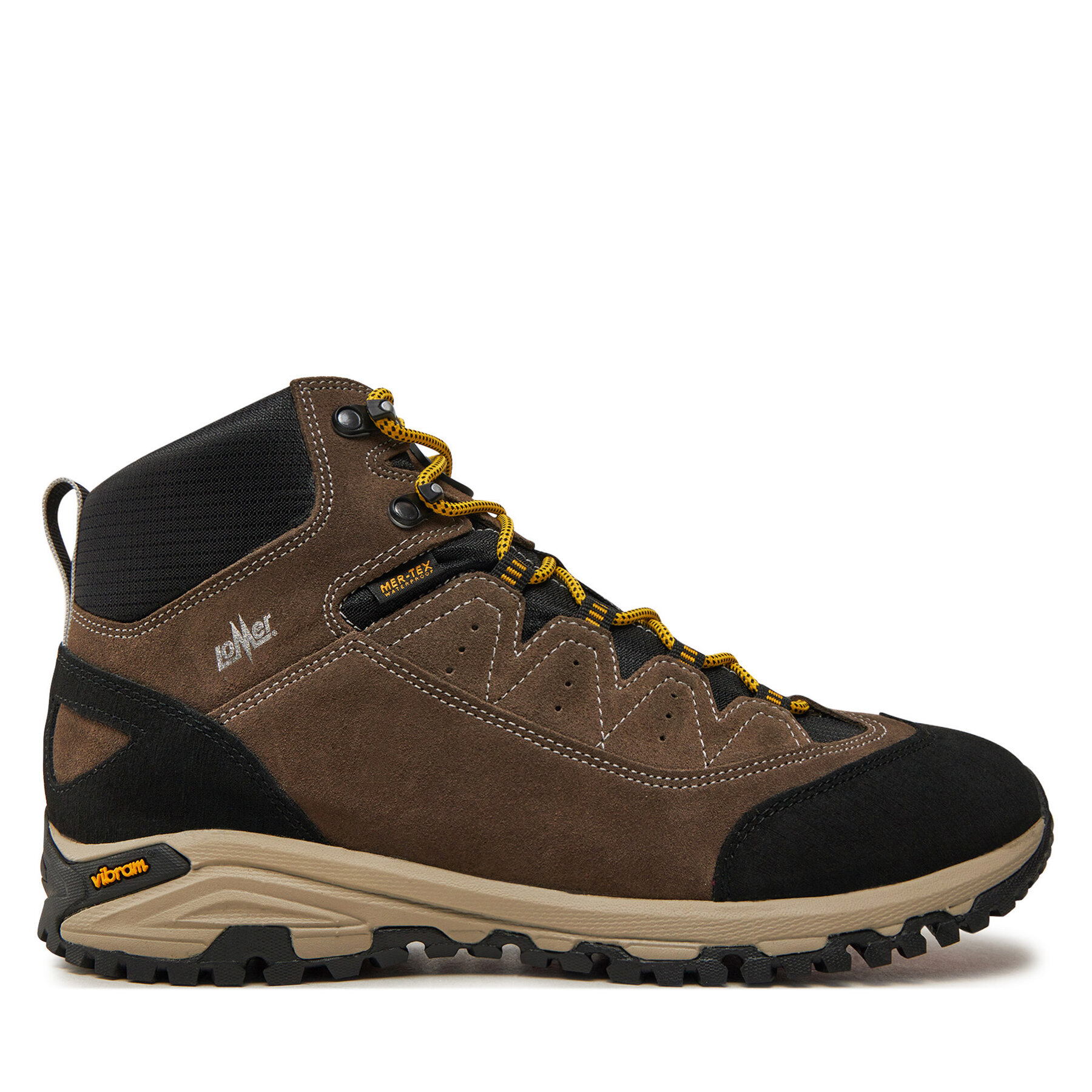 Męskie Trekkingi Lomer, Rozmiar 43 Szary Sella High Mtx Suede 30047/A