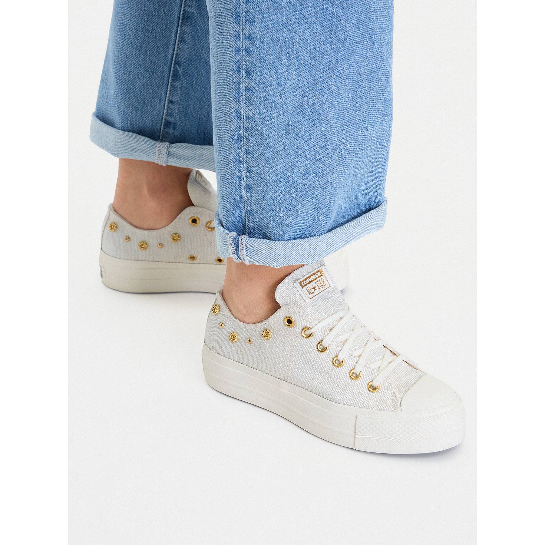 Teniși Converse Chuck Taylor All Star Heathered Glam A17597C Bej
