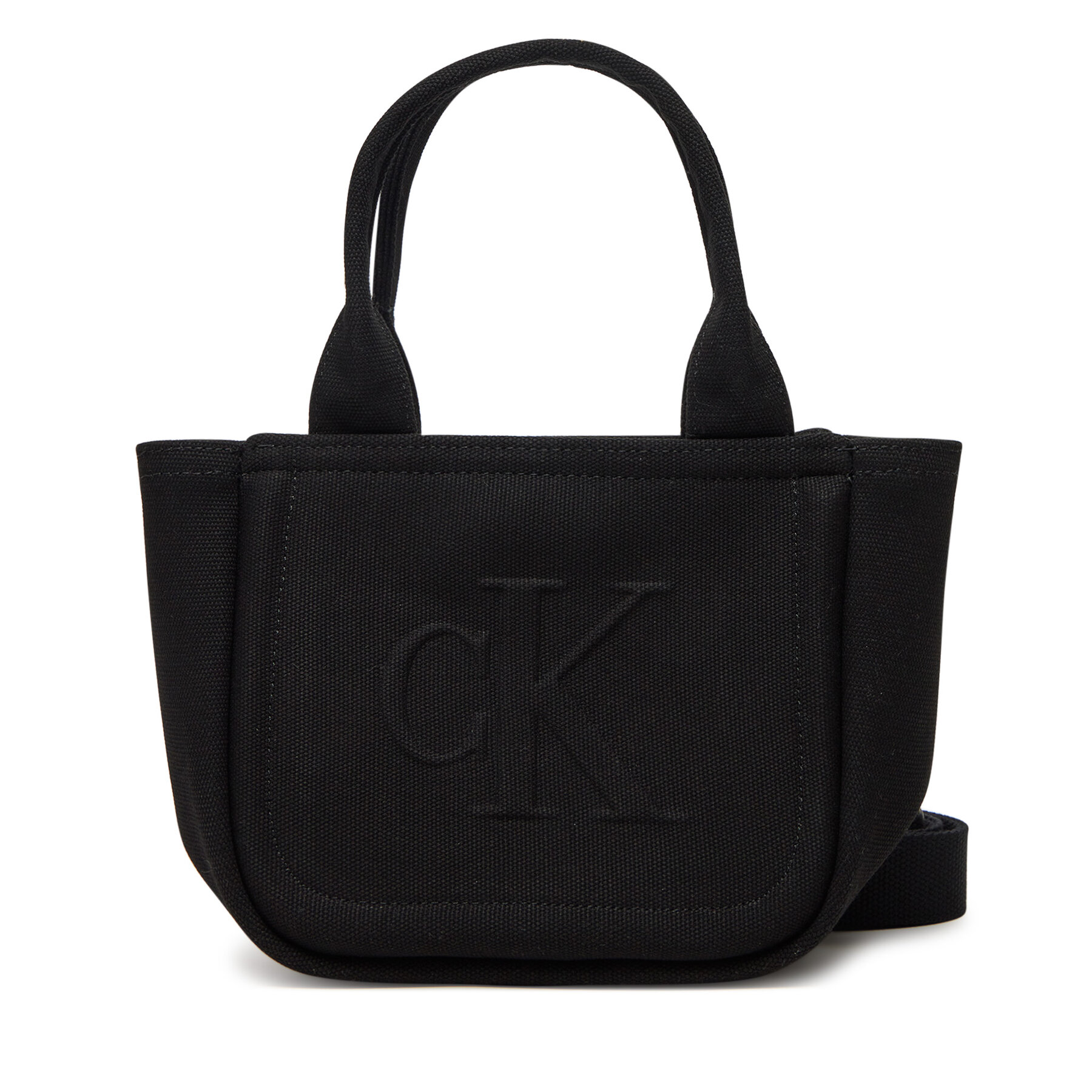 Geantă Calvin Klein Jeans Summer Canvas Mini Tote LV04K3160G Negru