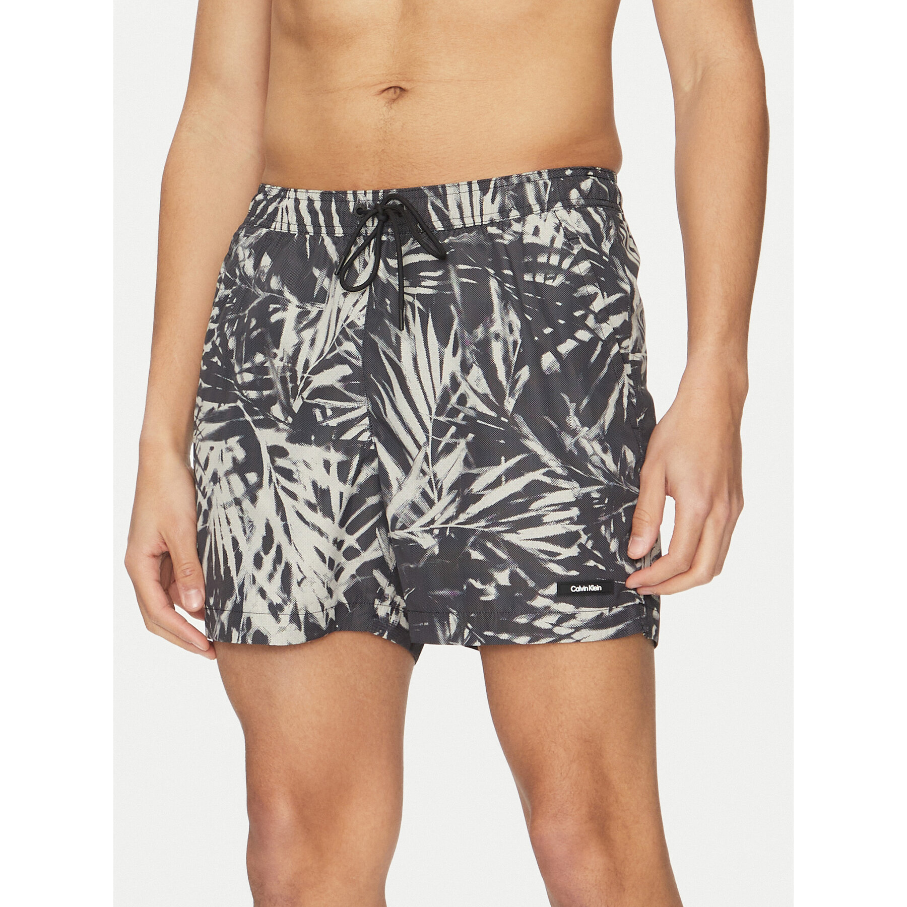 Calvin Klein Swimwear Badeshorts KM0KM01120 Schwarz Regular Fit