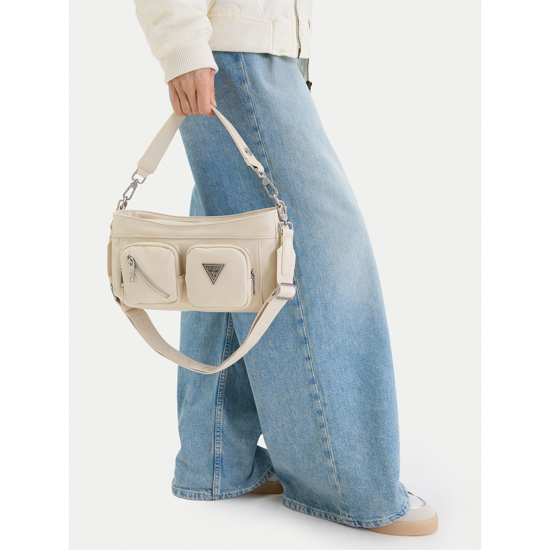 Τσάντα Guess Jeans CWBEO-GUESS-B-007-09 Εκρού