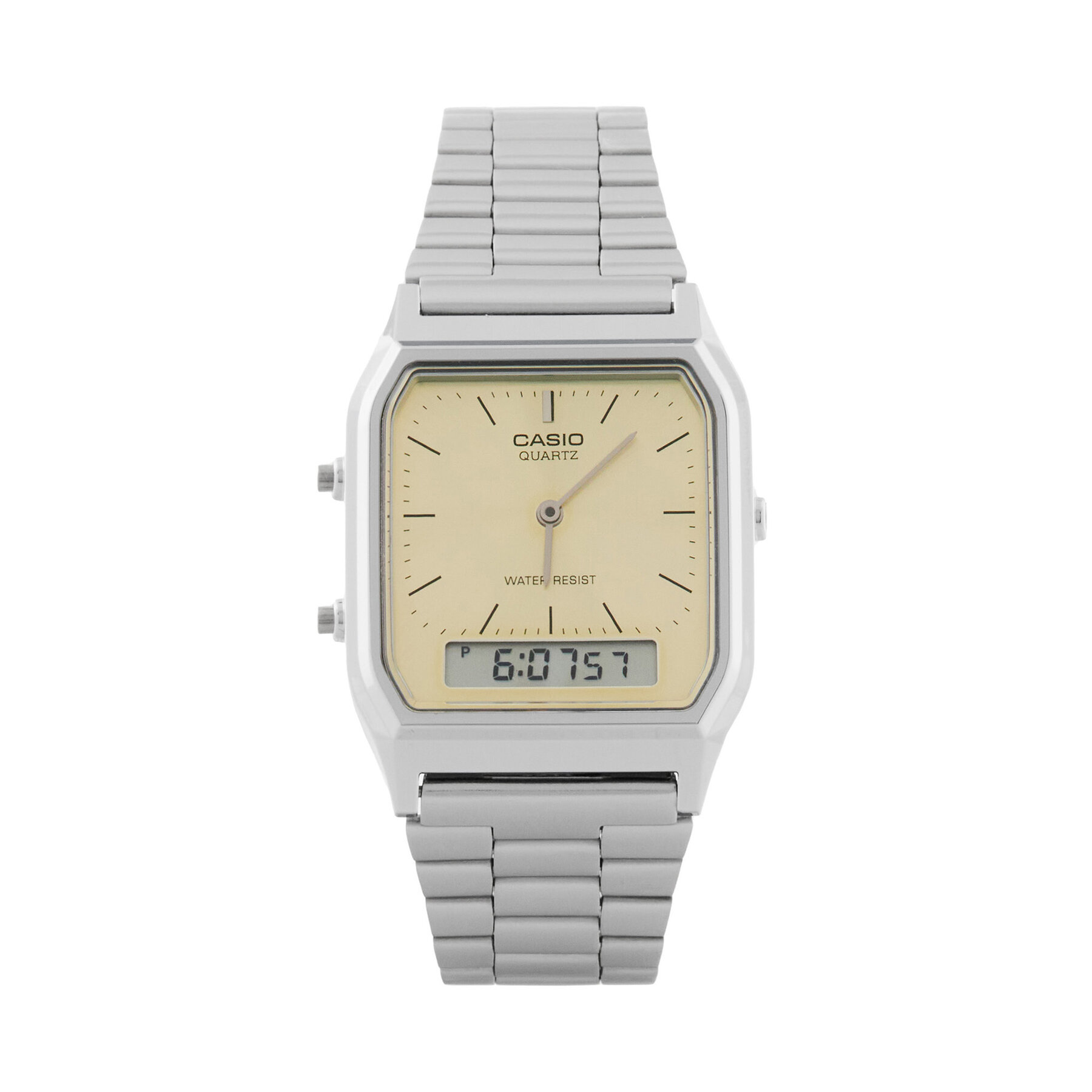 Ročna ura Casio Vintage AQ-230A-9AMQYES Srebrna