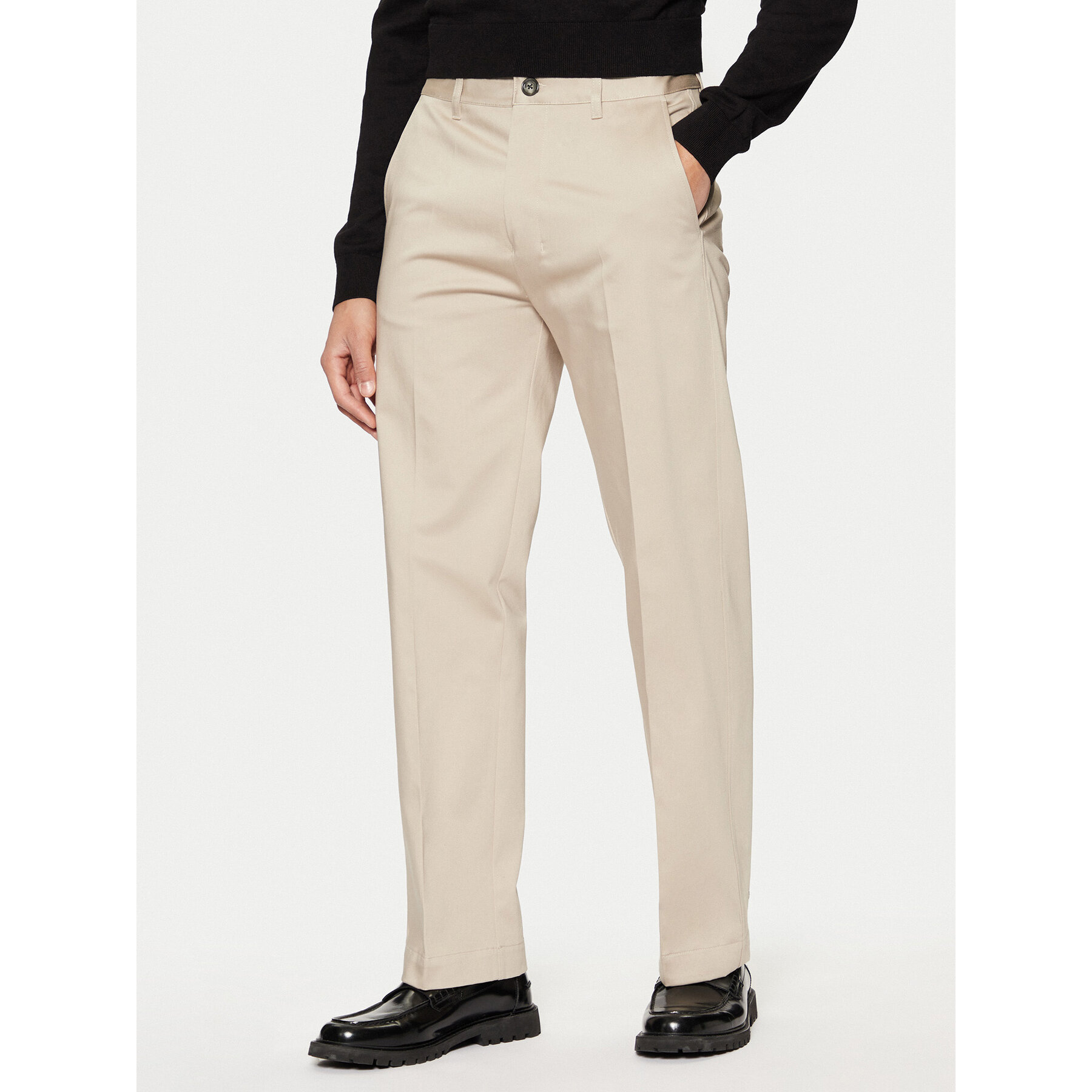 AMI Paris Chinos HTR005.CO0009 Beige Regular Fit