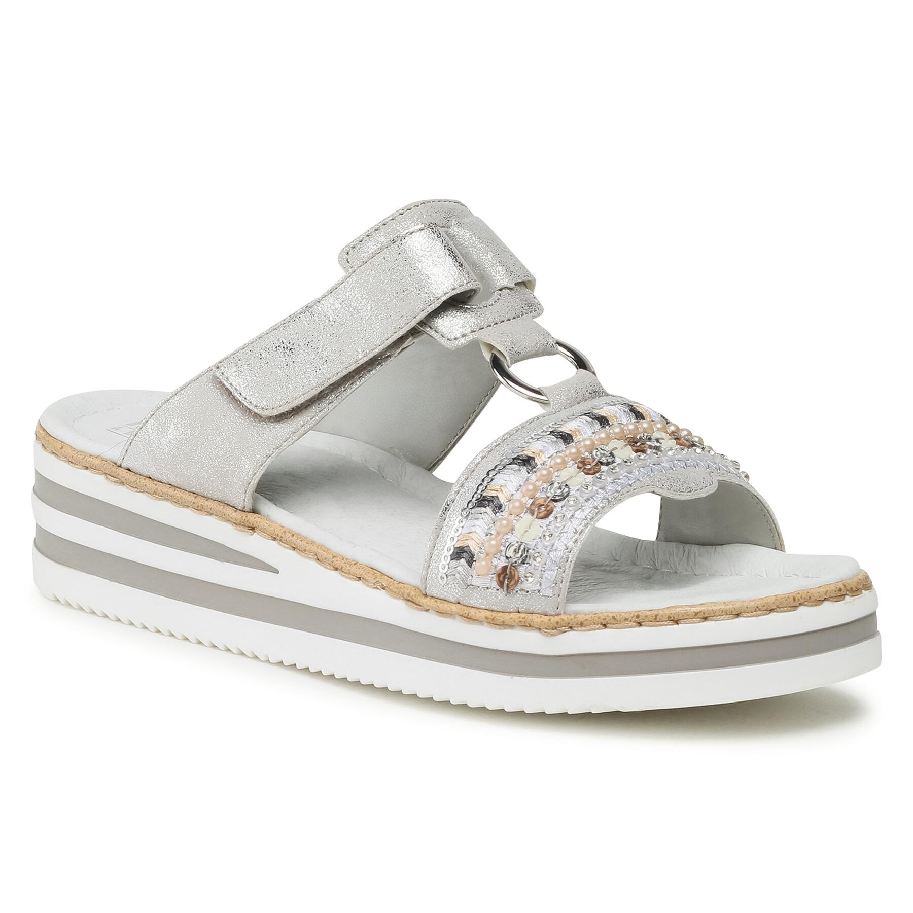 Rieker V02M6-40 Grau – Чехли