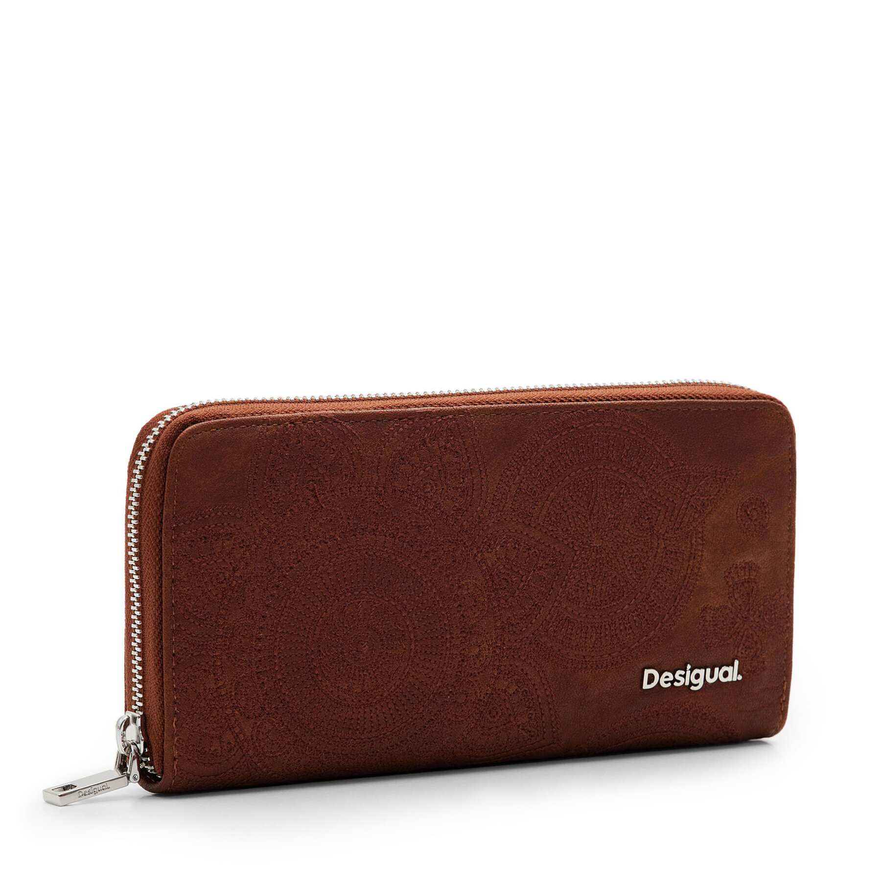 Cartera grande para mujer Desigual Dejavu Fiona 24WAYP21 Marrón