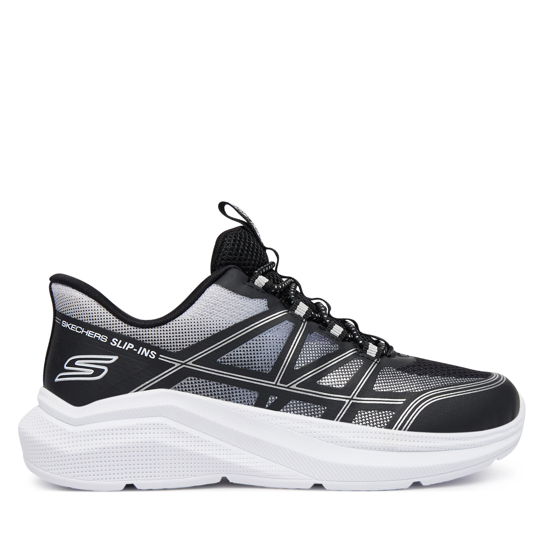 Sneakers Skechers Microspec Velocity - Grid-Shift 404220L/BKSL Negru
