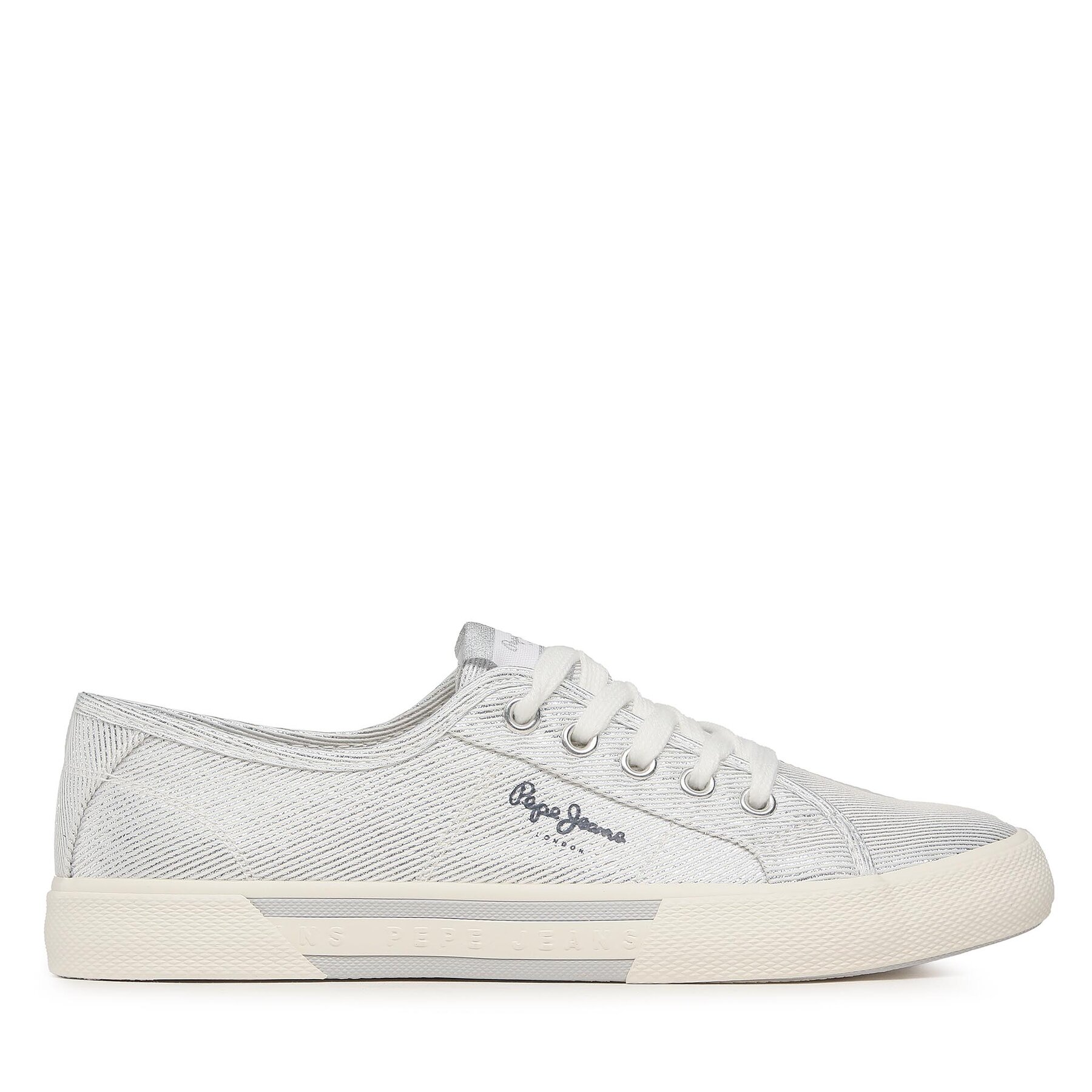 Damskie Tenisówki Pepe Jeans, Rozmiar 36 Srebrny Brady Party W PLS31439