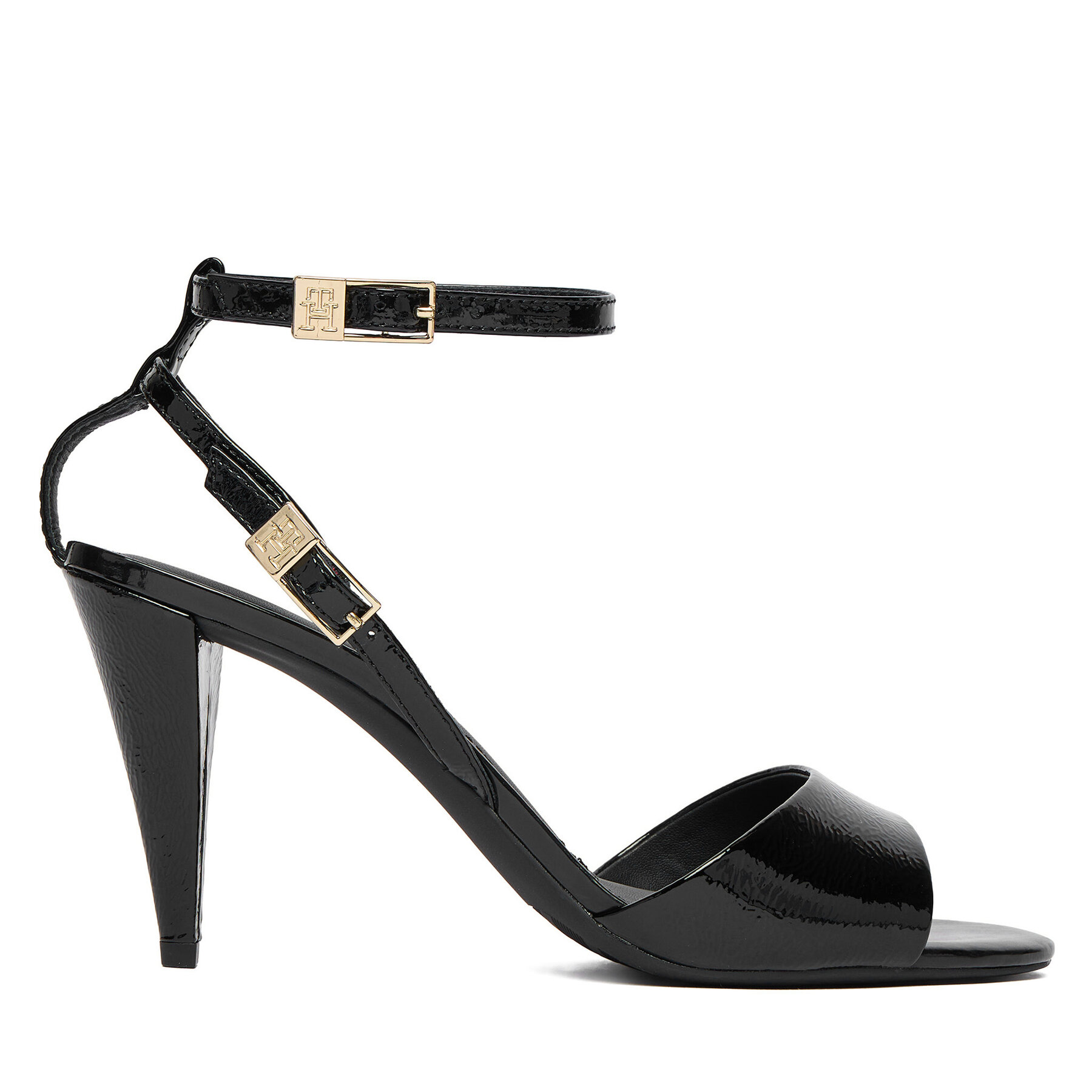 Sandale Tommy Hilfiger Th Elegant Patent Sandal FW0FW08961 Negru