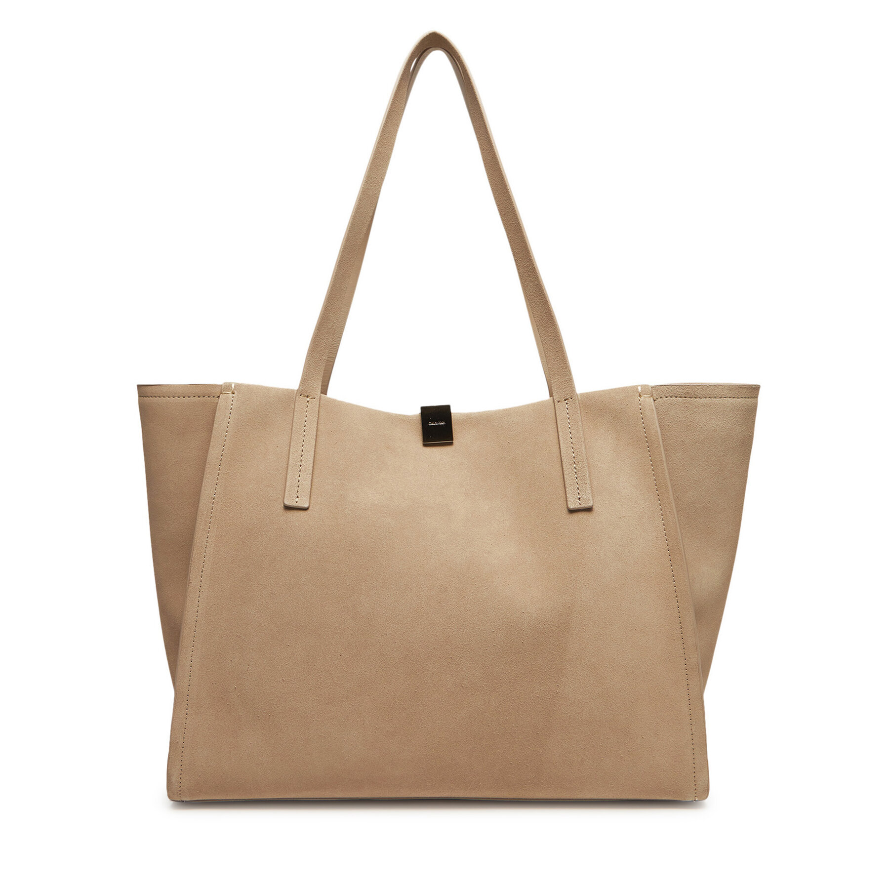  Táska Calvin Klein Ck Narrate Shopper_Suede K60K612983 Bézs akciós termékkép 1