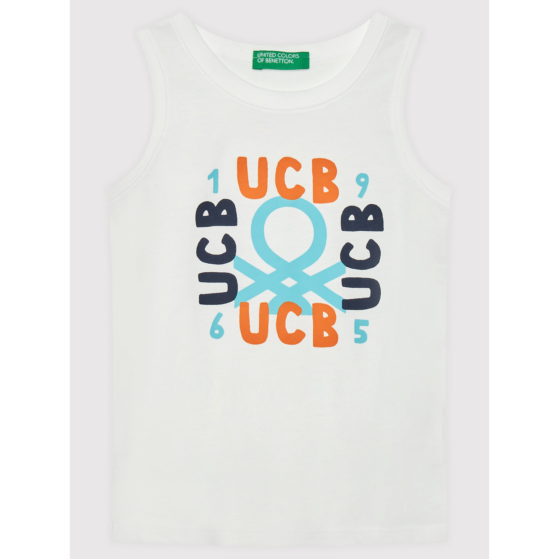 United Colors Of Benetton Felső 3I1XGH002 Fehér Regular Fit
