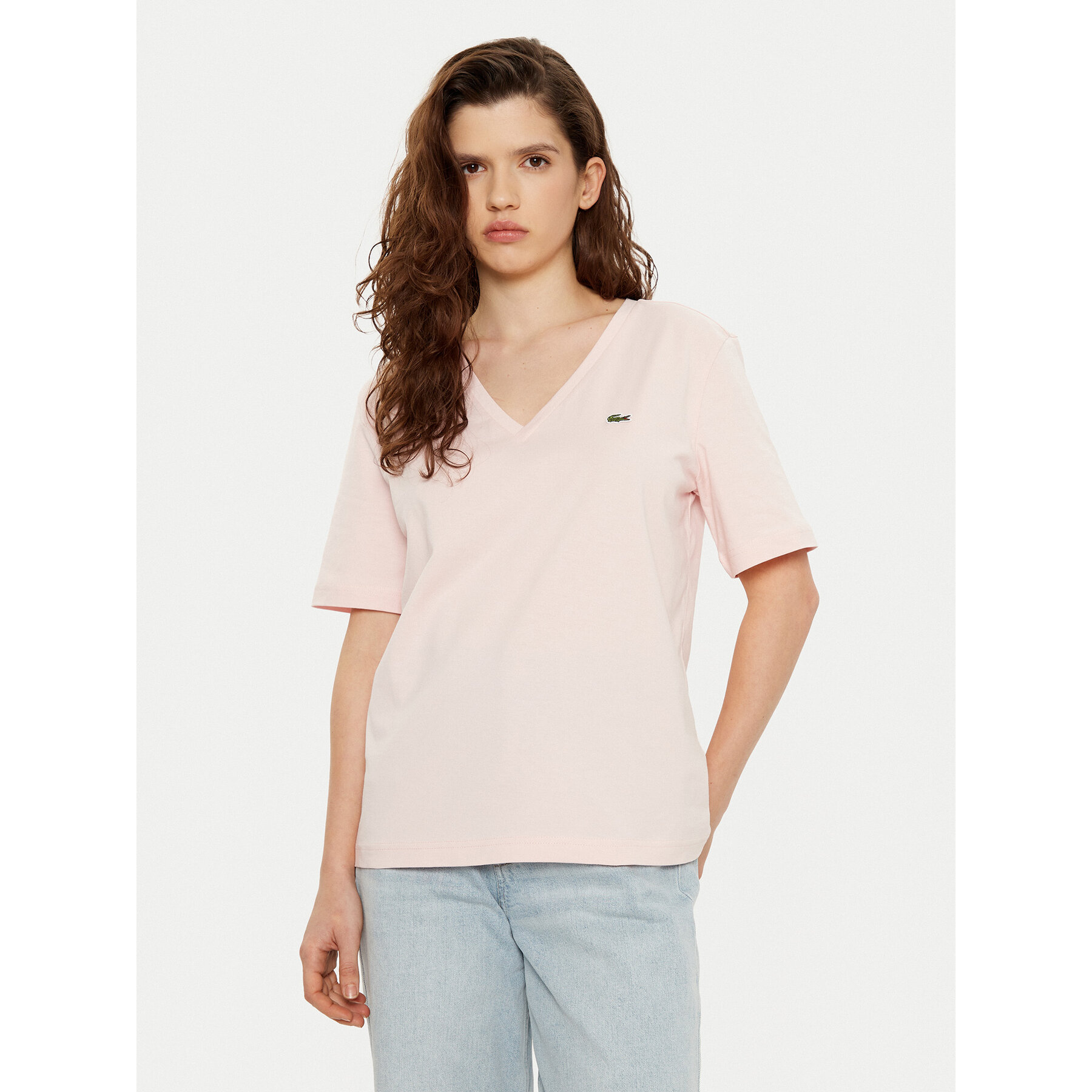 Lacoste Majica TF7300 Roza Regular Fit