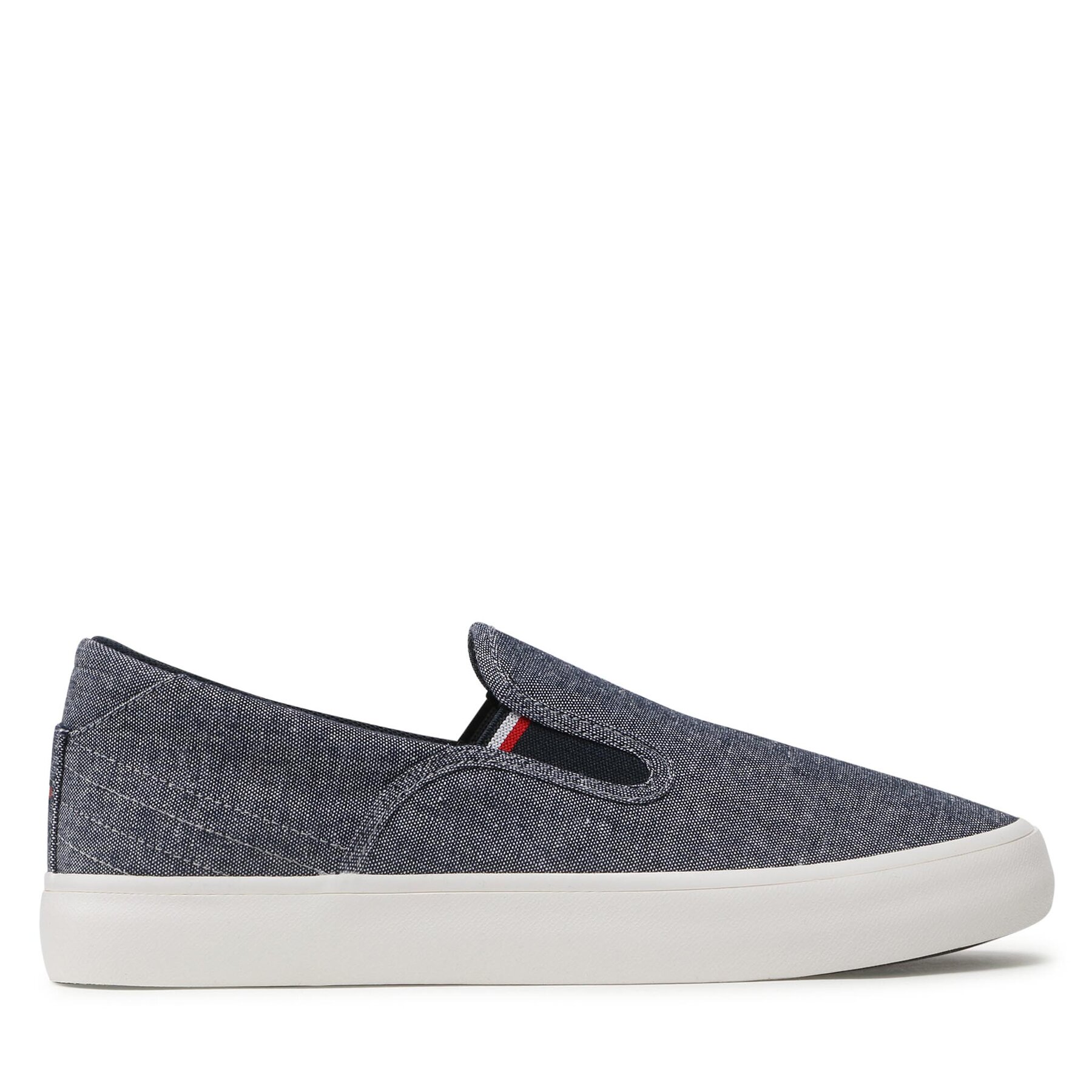 Uomo Scarpe sportive Tommy Hilfiger, Taglia 41, Blu scuro, Th Hi Vulc Core Low Slip On FM0FM04734, taglia : 41