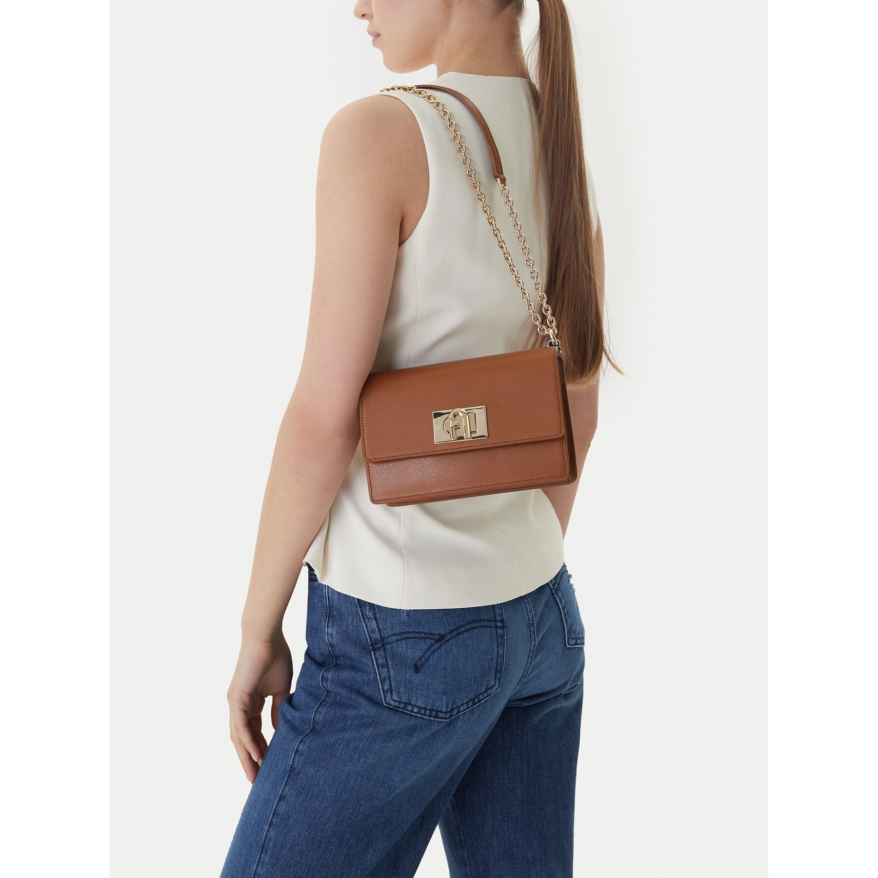 Дамска чанта Furla 1927 BAFKACO-ARE000-03B00-1-007-20-BG-B Кафяв