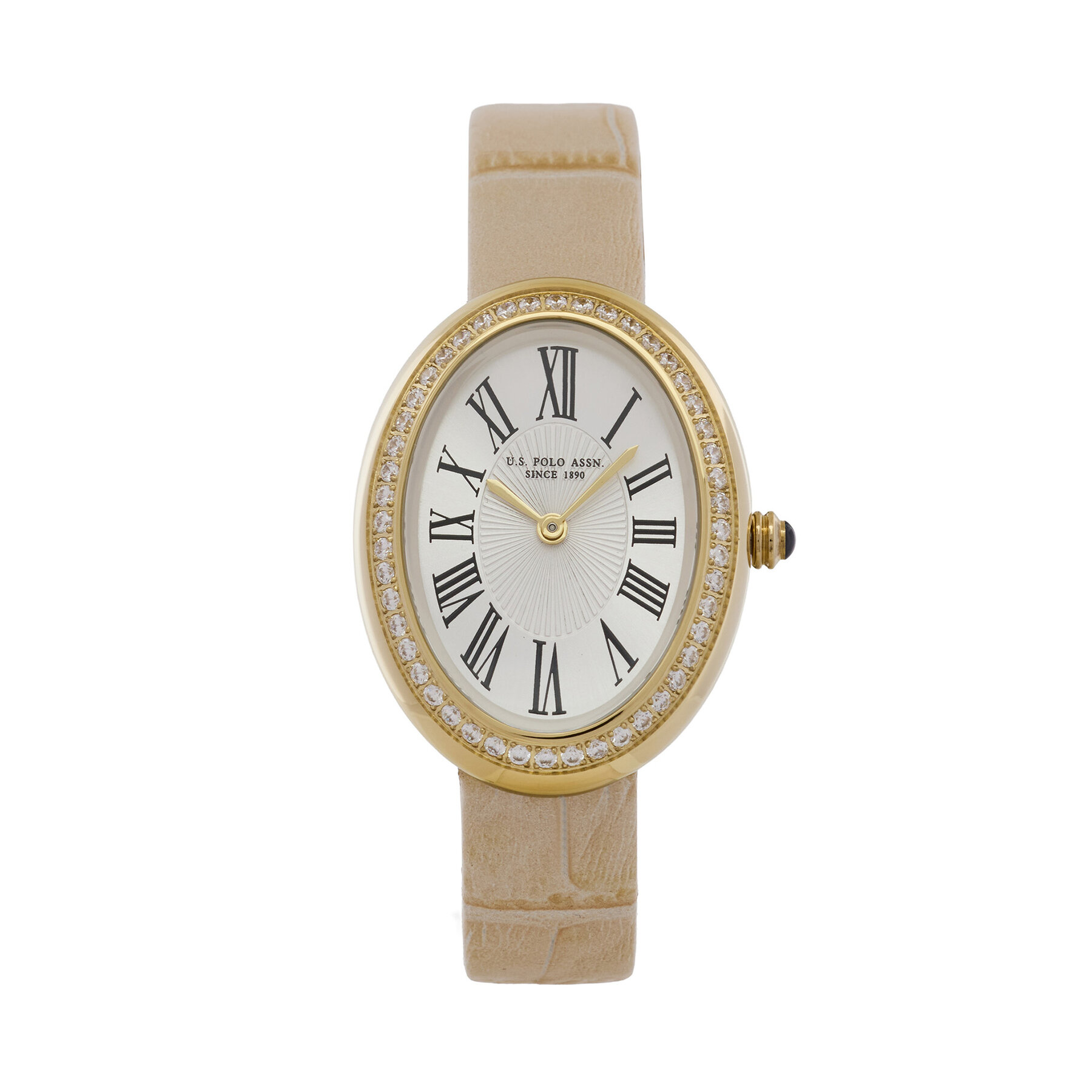 Hodinky U.S. Polo Assn. Ophelia USP8506YG Béžová