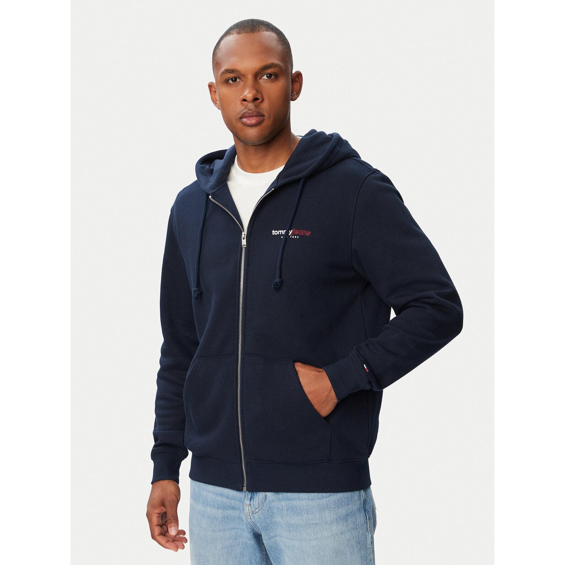 Tommy Jeans Sweatshirt DM0DM23404 Dunkelblau Regular Fit