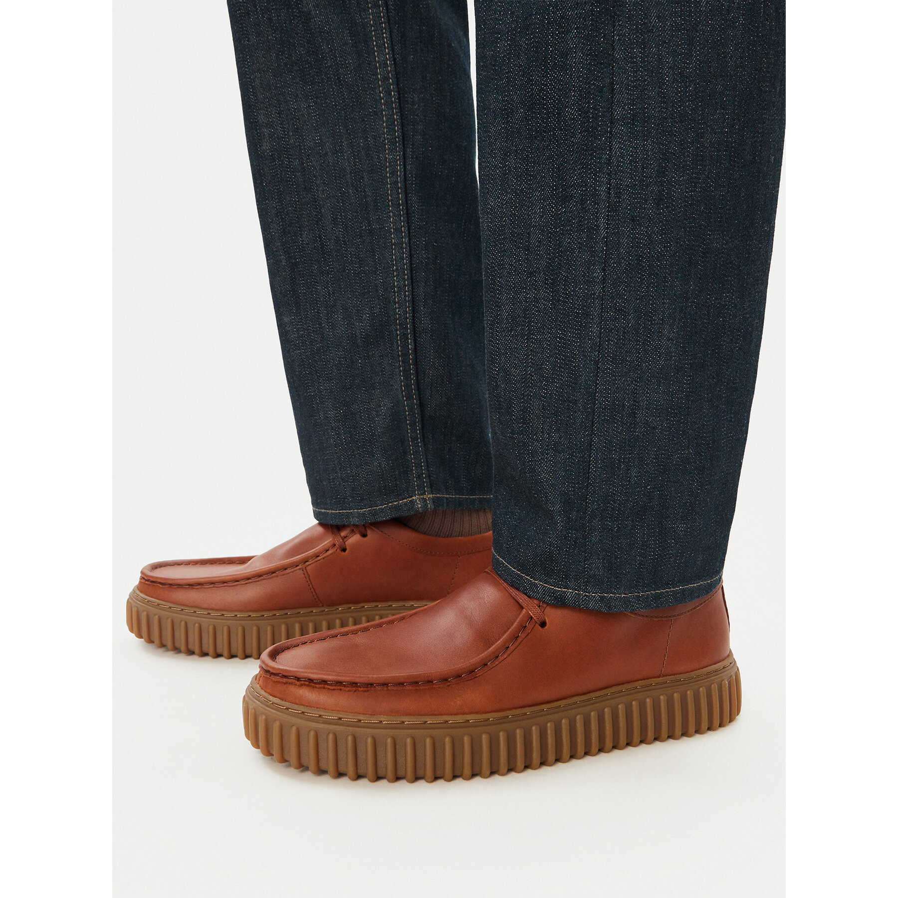 Poltopánky Clarks Torhill Lo 26327295 Hnedá