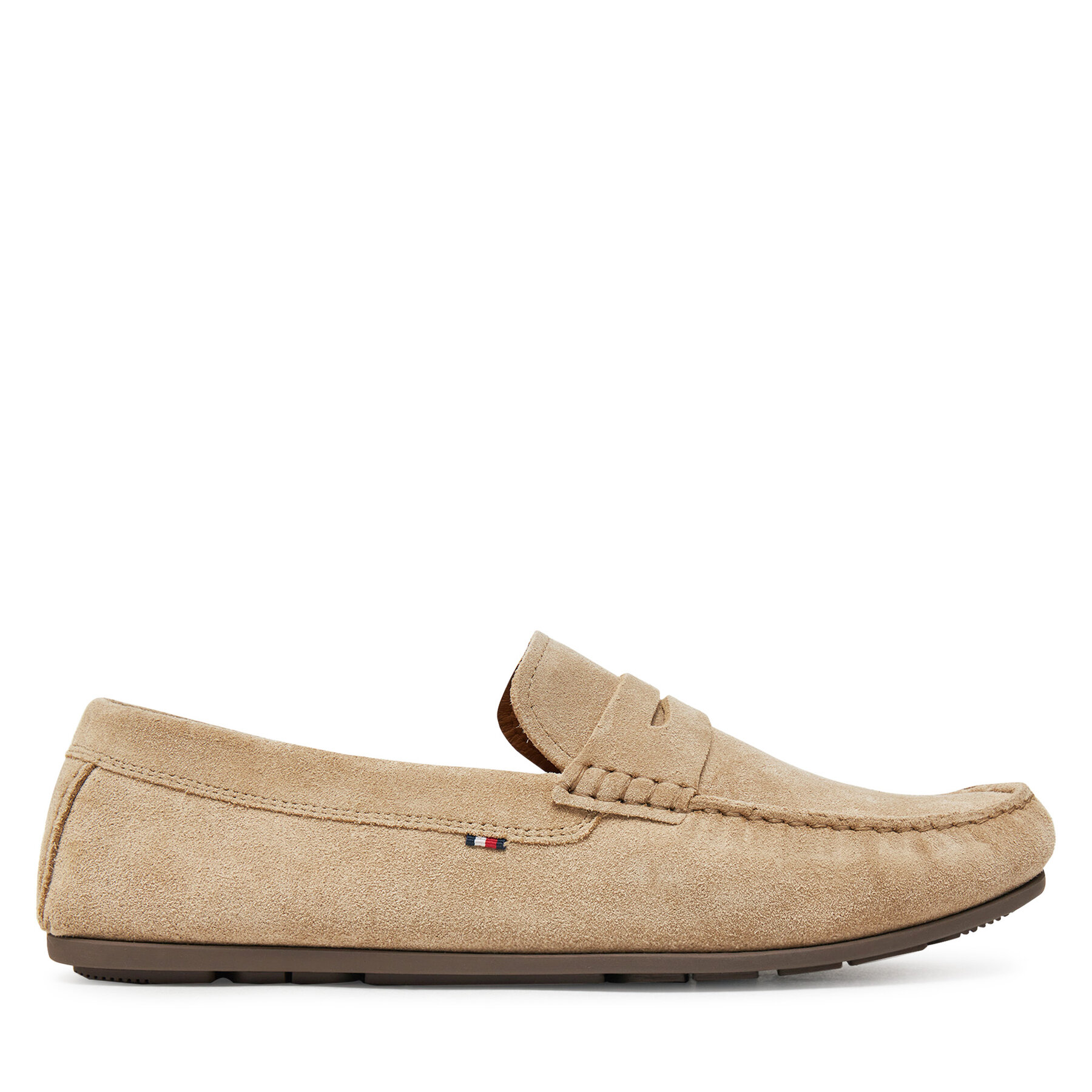 Pánske Mokasíny Tommy Hilfiger, Rozmer: 45, Béžová, Casual Hilfiger Suede Driver FM0FM04998