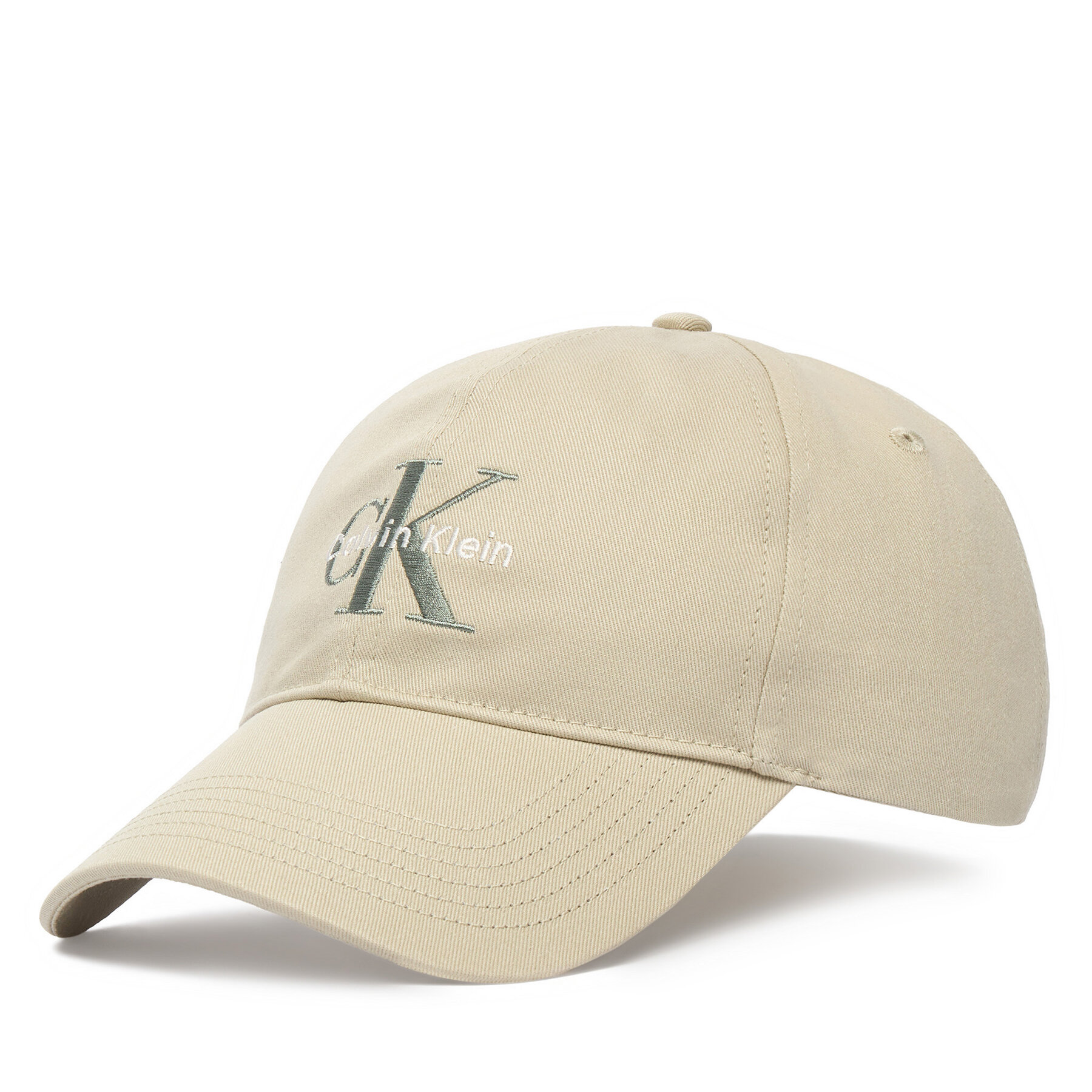 Šilterica Calvin Klein Monologo Embroidery Baseball Cap LV04G5004G Bež