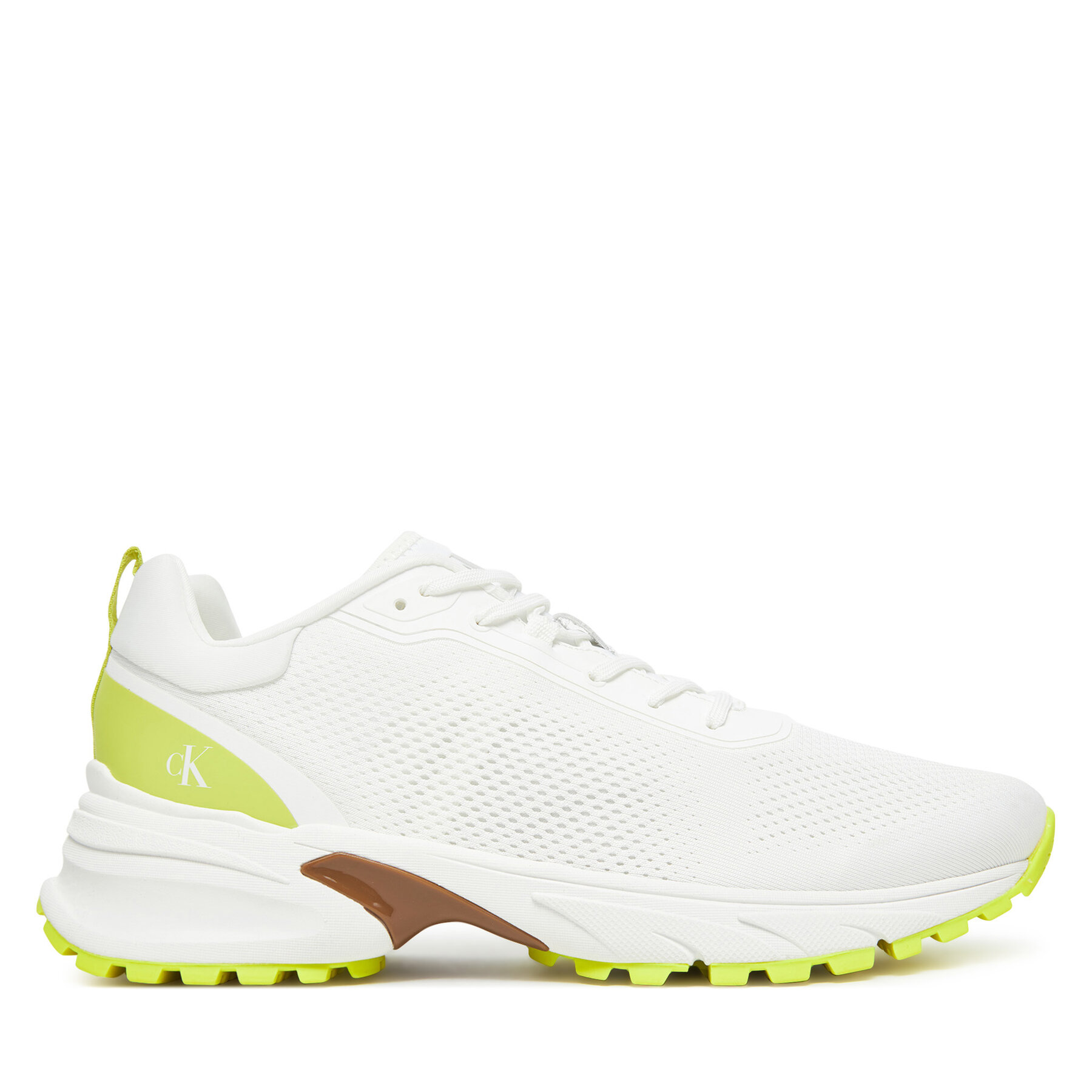 Sneakers Calvin Klein Jeans Hike Runner Tech Knit YM0YM01284 Bianco