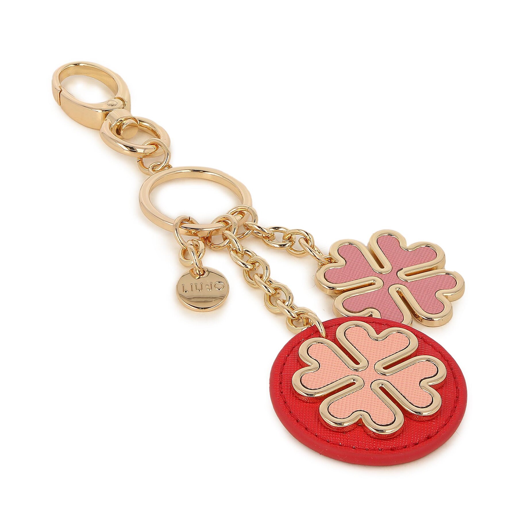 Obesek Liu Jo Lucky Key Ring AF3367 A0001 Gold/Pink S1407
