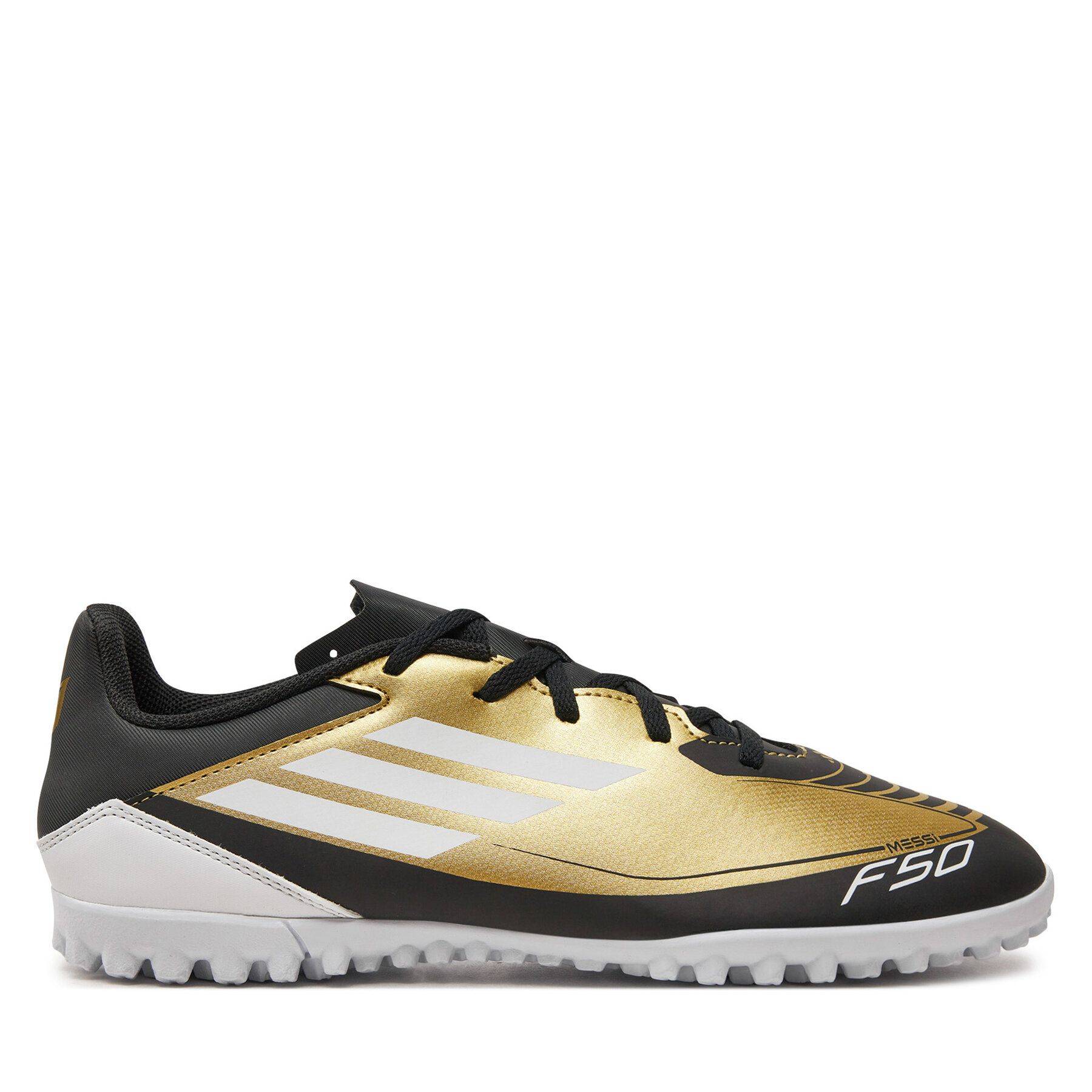 Chaussures de football adidas F50 Club Messi Turf IG9330 Or