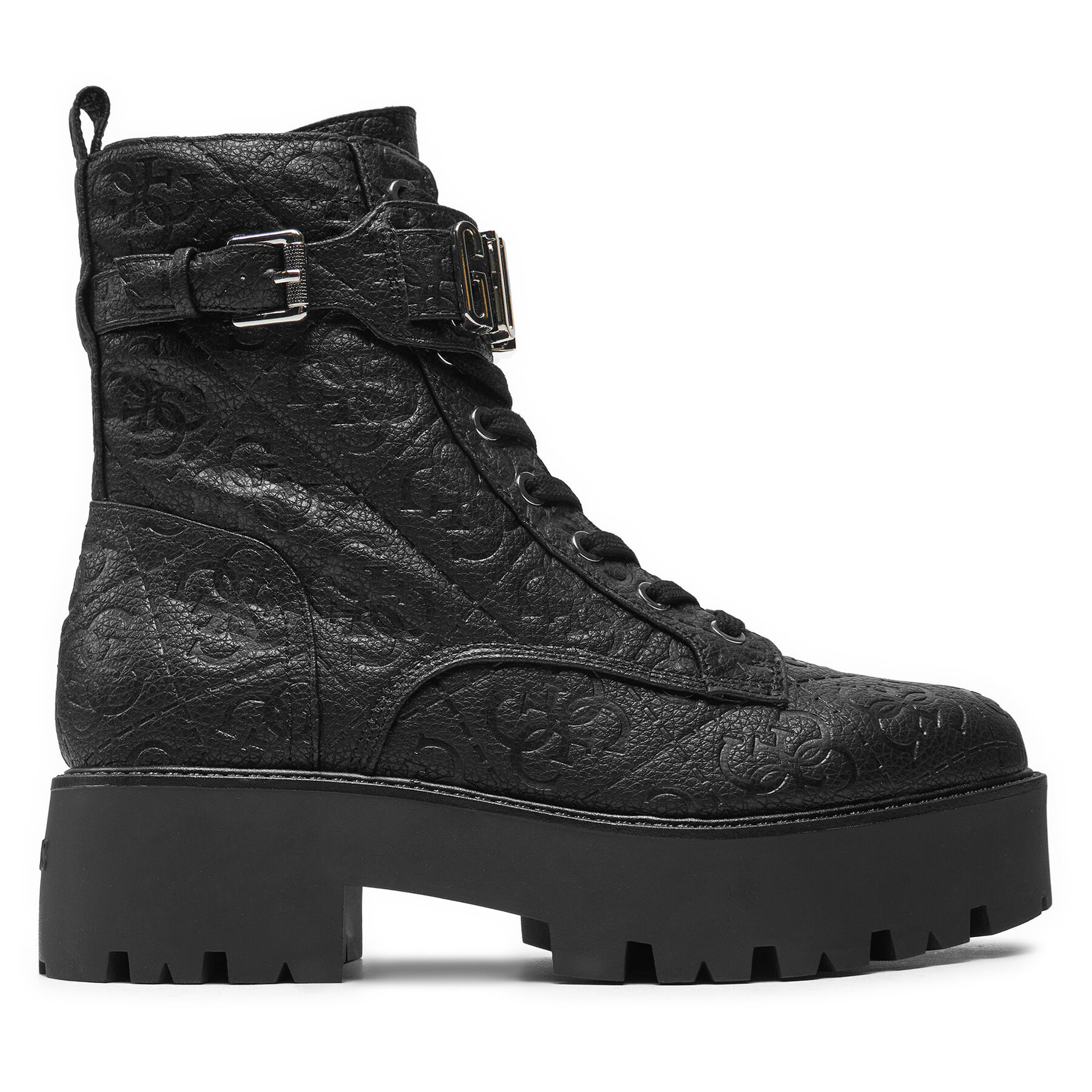 Kotníková obuv Guess Vaires FLTSOM FAL10 Černá