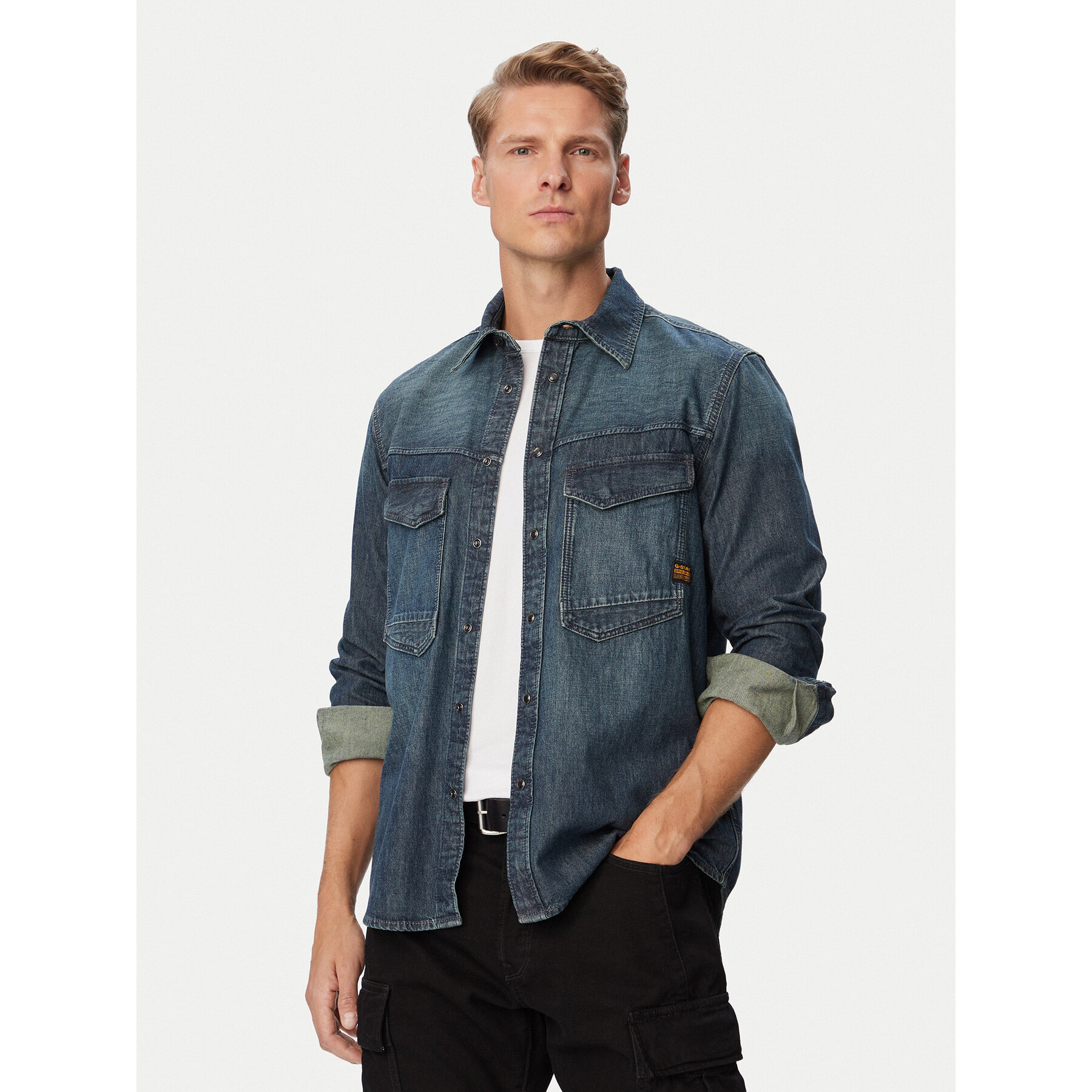 G-STAR traper košulja Dakota  D23006-D539 Plava Regular Fit