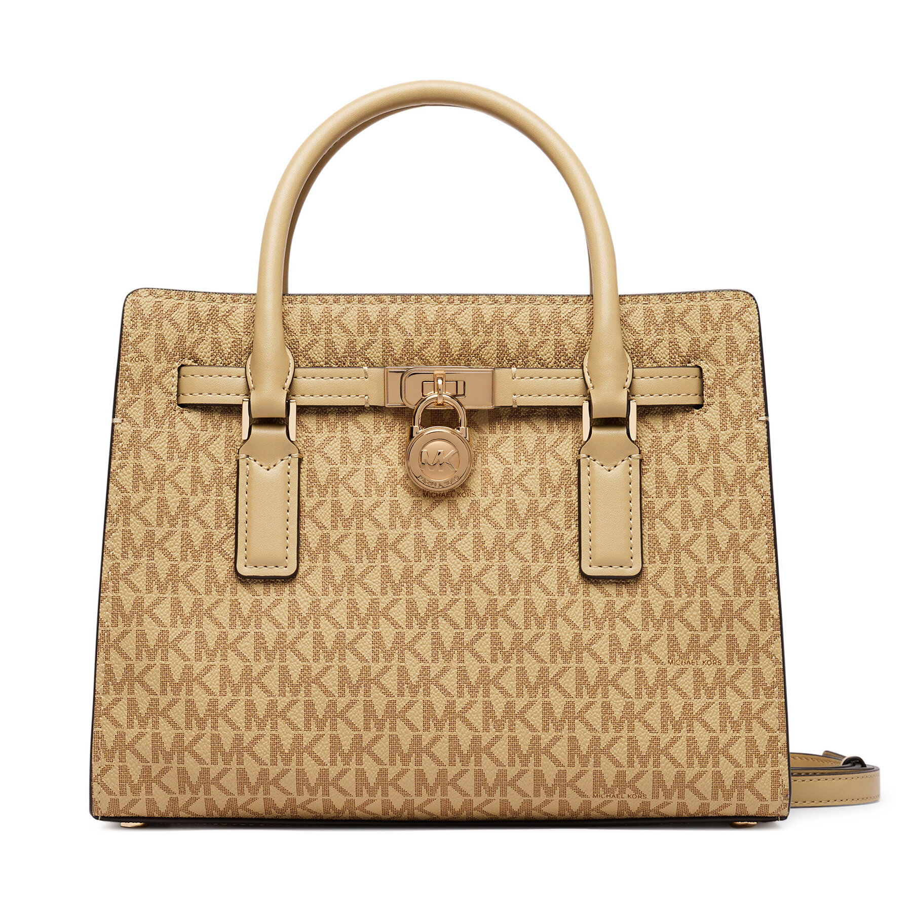 Handtasche Michael Michael Kors Hamilton Moderne 30T6GNXS1V Creme