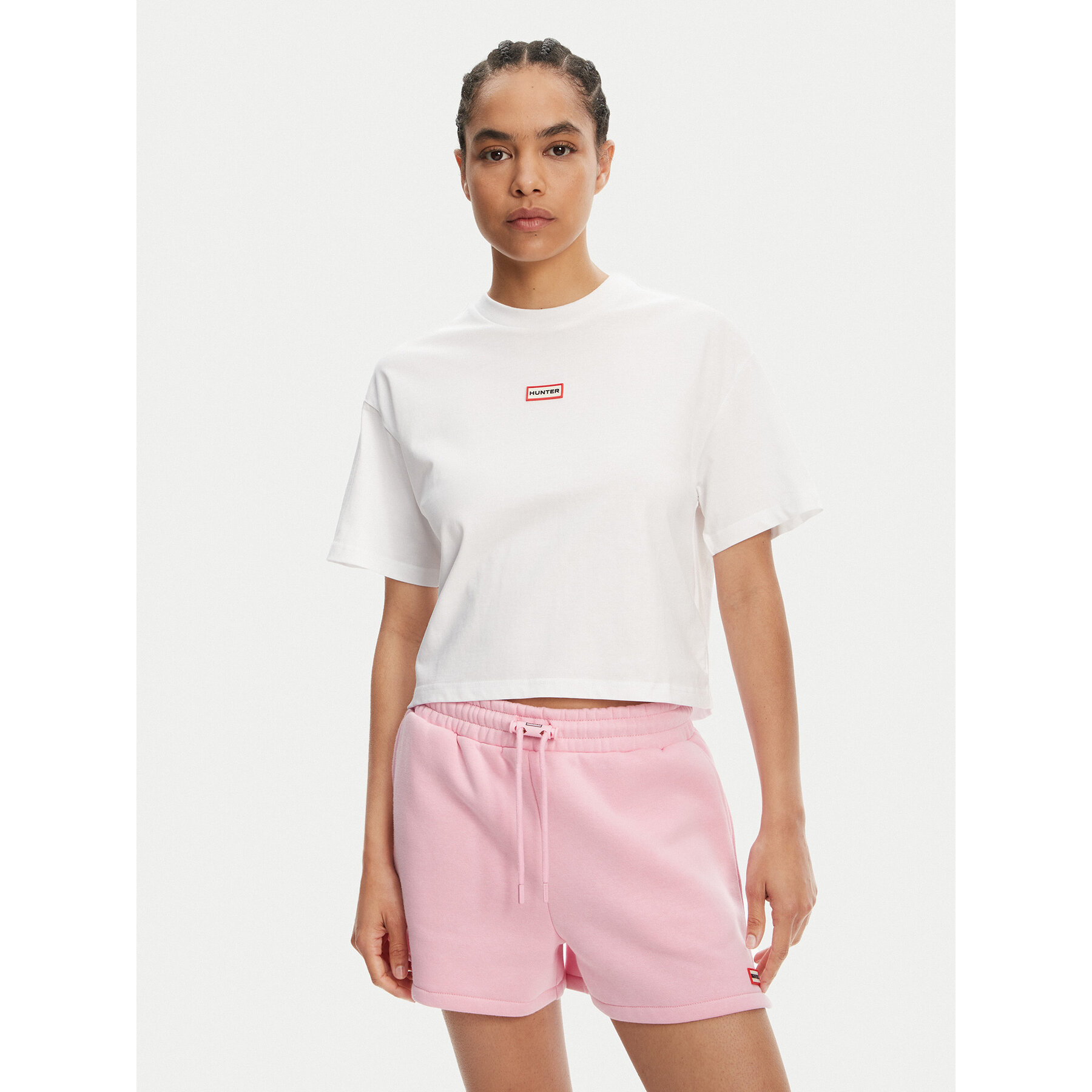 Hunter Póló Abby HARW0059251 Fehér Boxy Fit