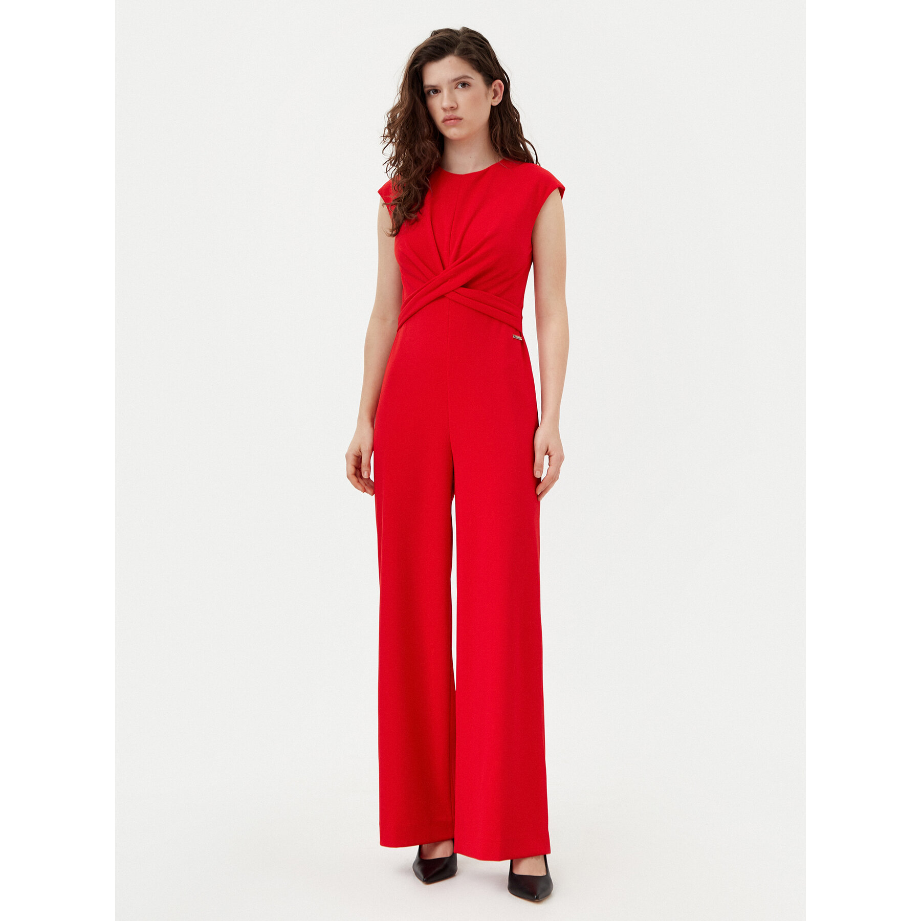 Calvin Klein Jumpsuit K20K208177 Rot Wide Leg