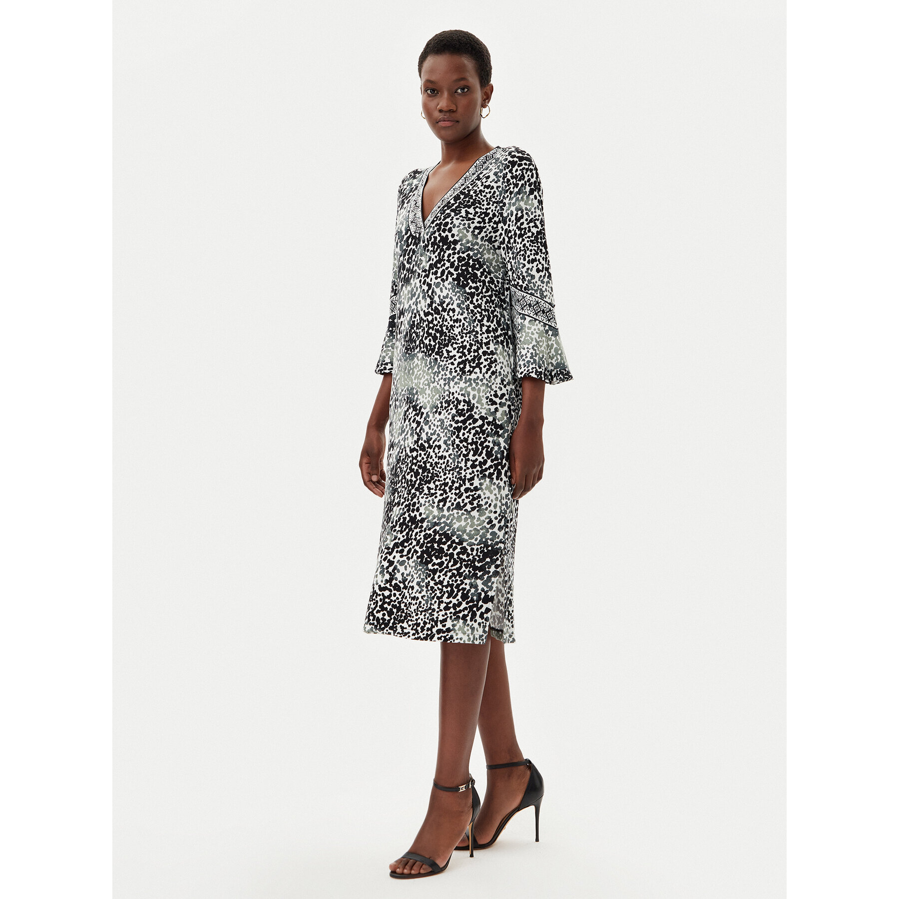 Olsen Kleid für den Alltag 13002010 Grün Regular Fit