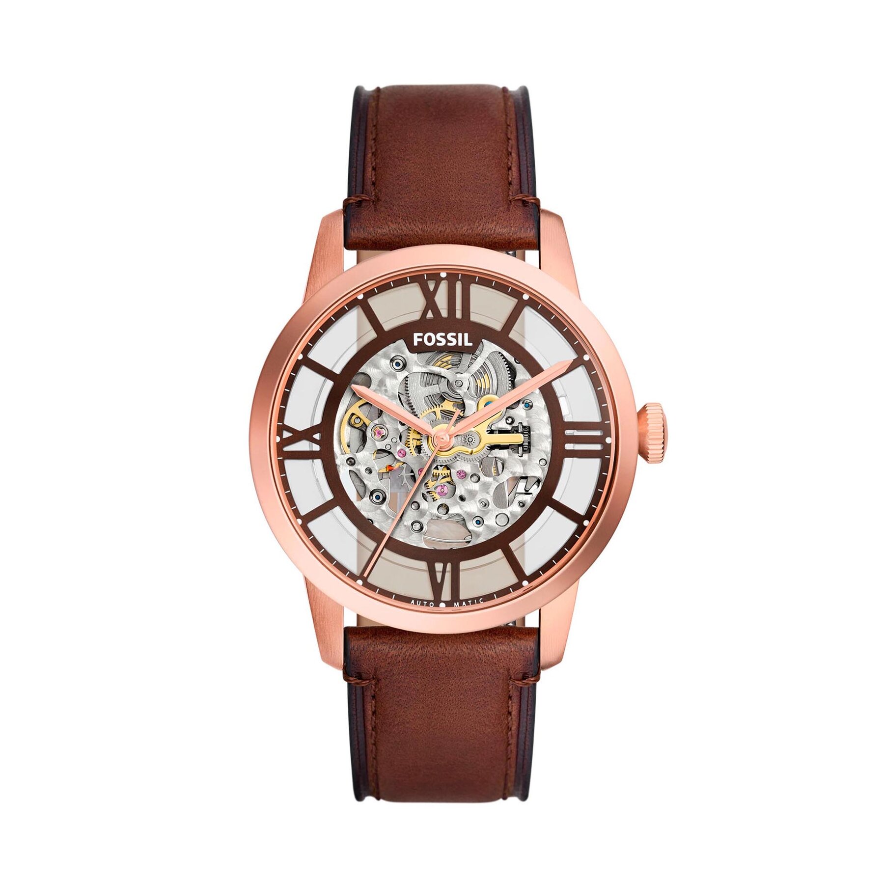 Ročna ura Fossil Townsman ME3259 Rjava