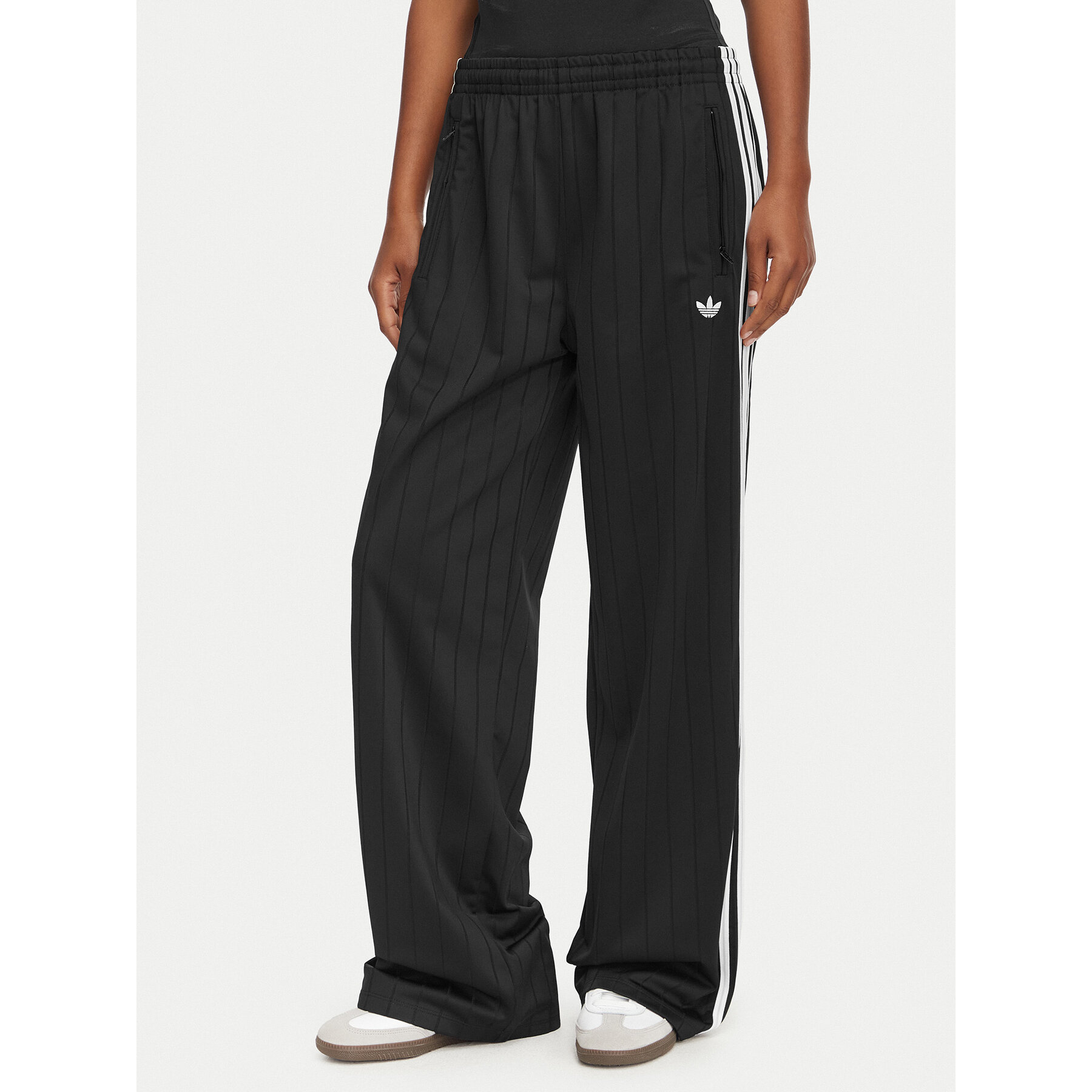 adidas Jogginghose Pinstripe Firebird KS6787 Schwarz Loose Fit