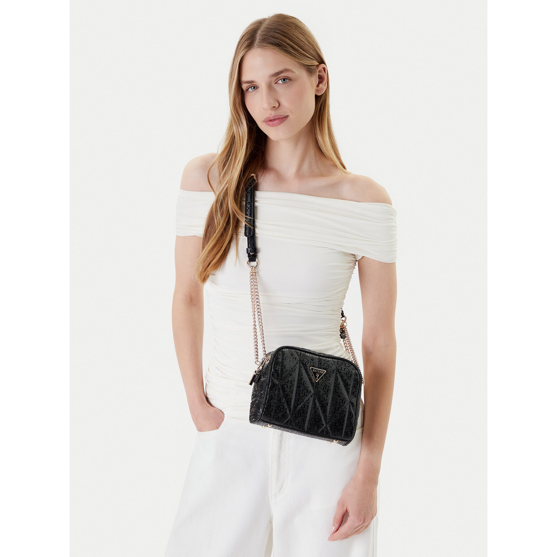 Geantă Guess Aldina HWGG96 63140 Negru