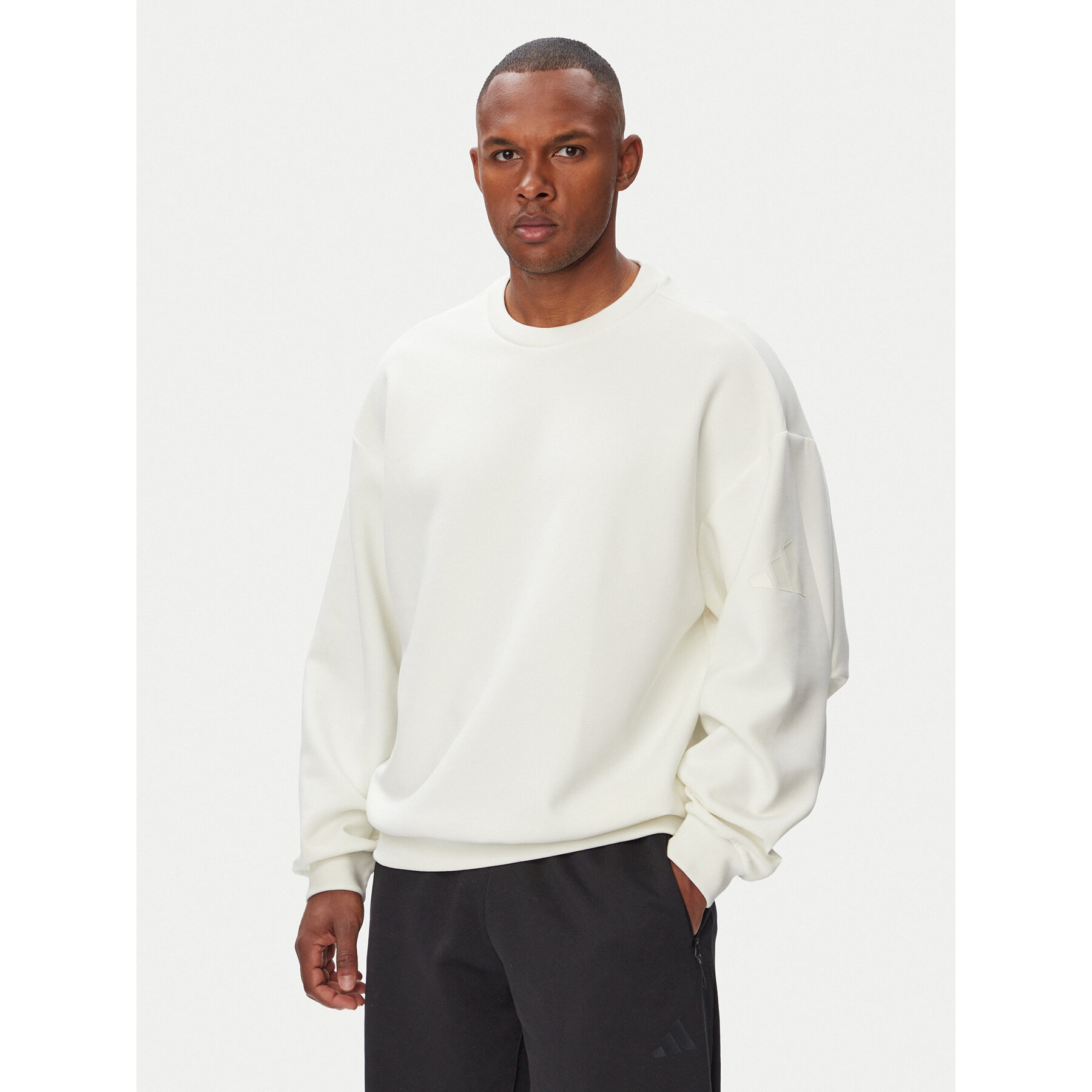 adidas Sweatshirt Soft Lux Crew Sweatshirt KF8585 Creme Regular Fit