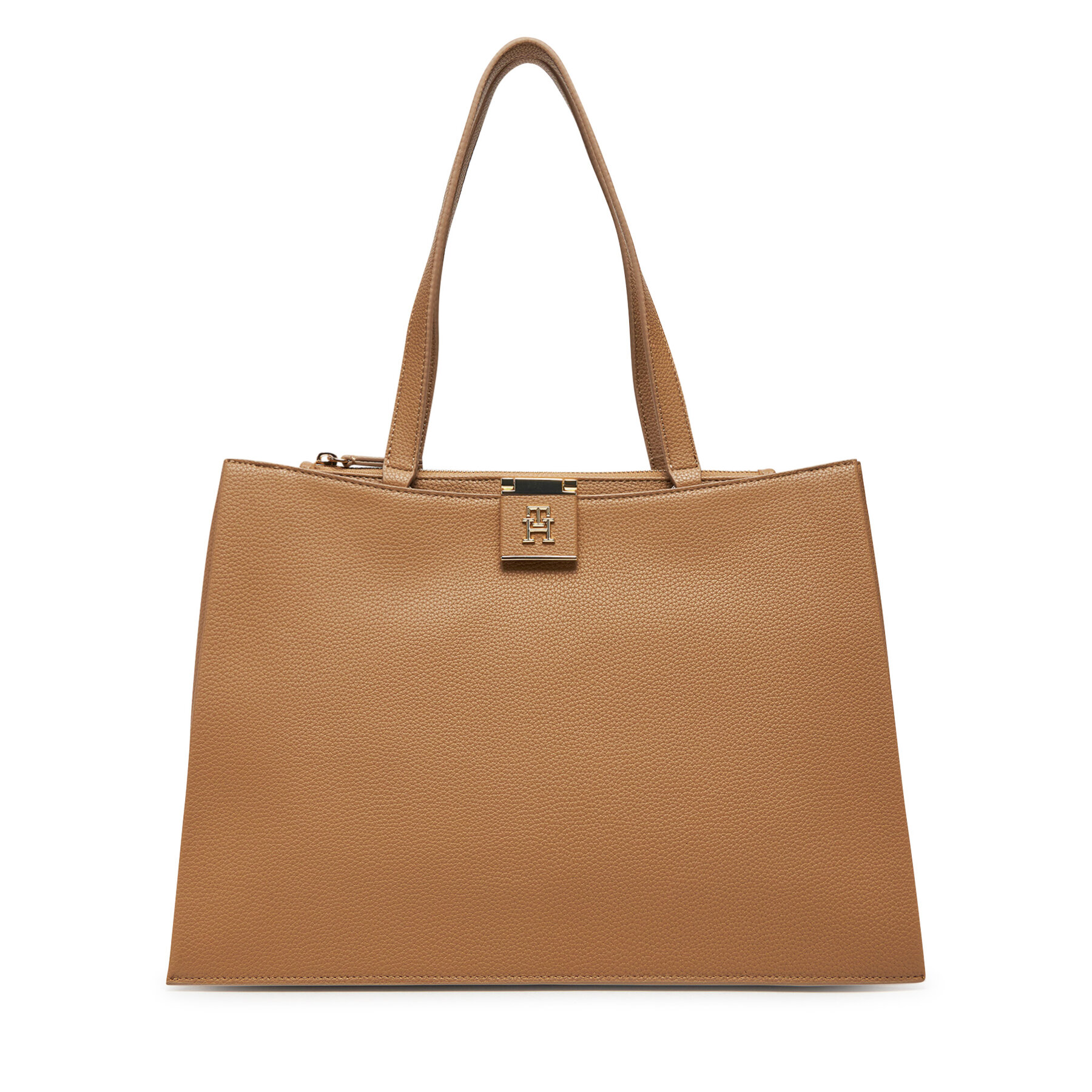  Táska Tommy Hilfiger Th Her Tote AW0AW17191 Barna akciós termékkép 1