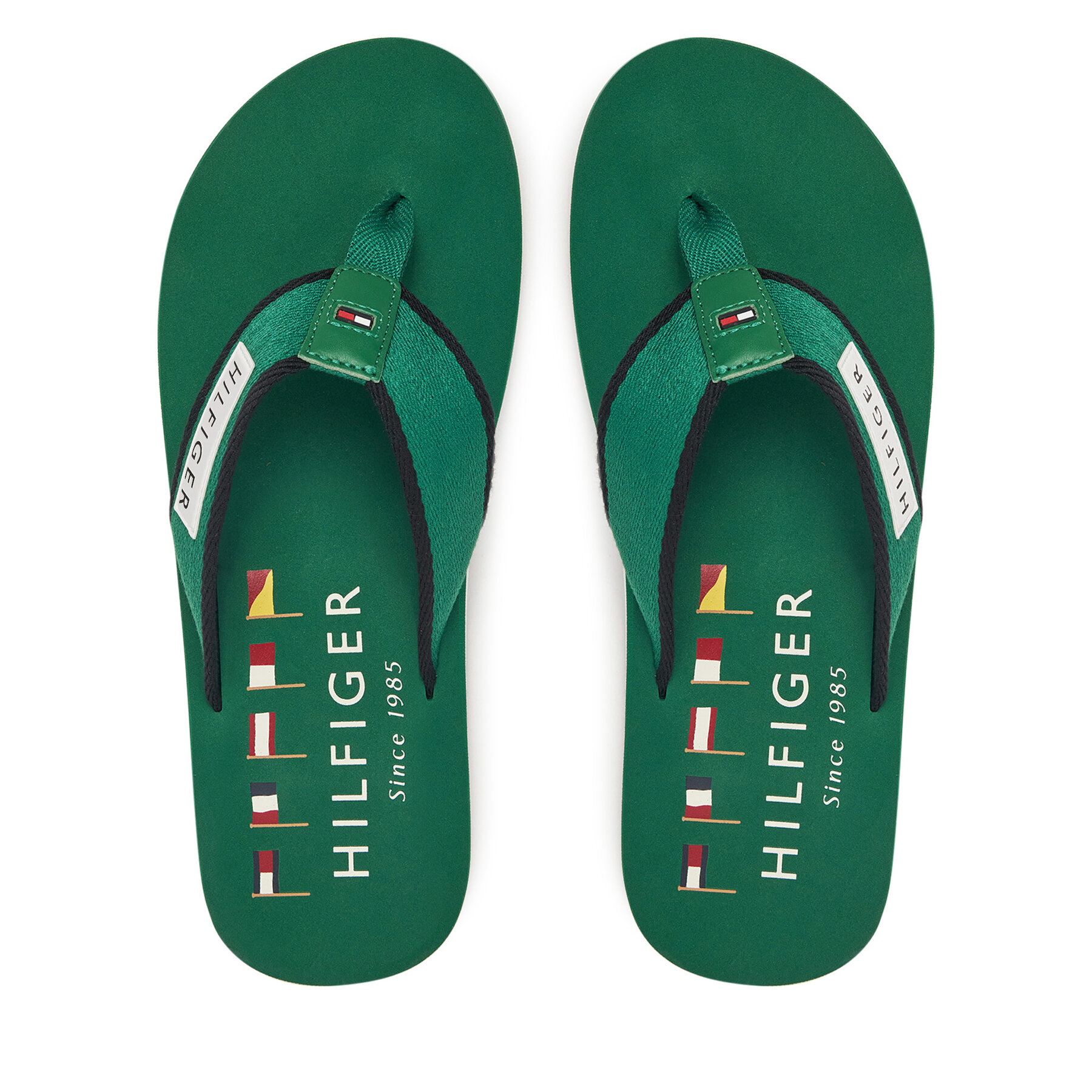 Pánske Žabky Tommy Hilfiger, Rozmer: 42, Zelená, Patch Hilfiger Beach Sandal FM0FM05435