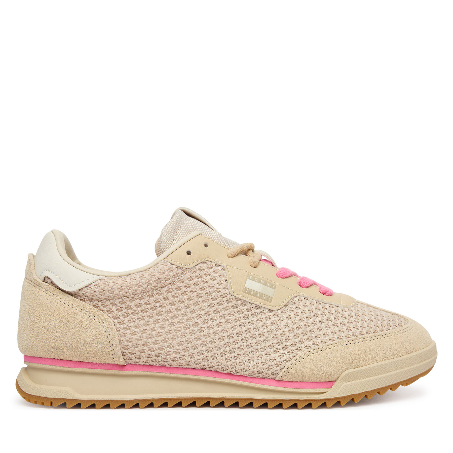 Tenisice Tommy Jeans Tjw Low Profile Runner Knit EN0EN02992 Bež