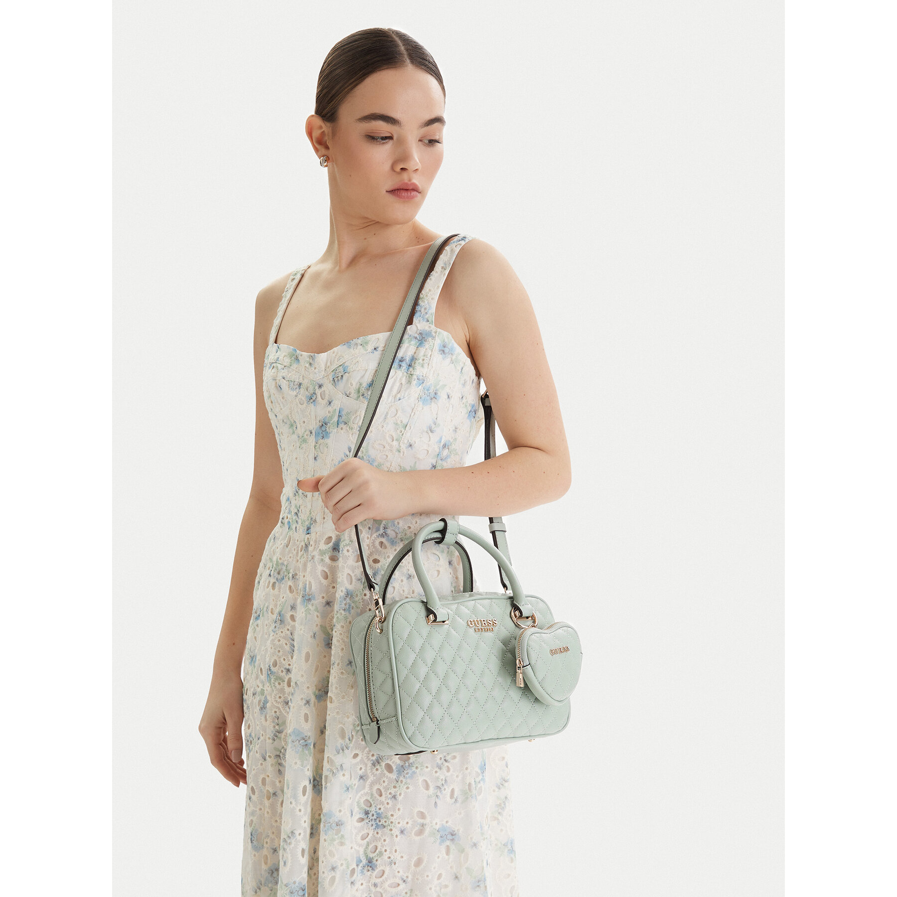 Дамска чанта Guess Atabey HWQG98 94050 Зелен