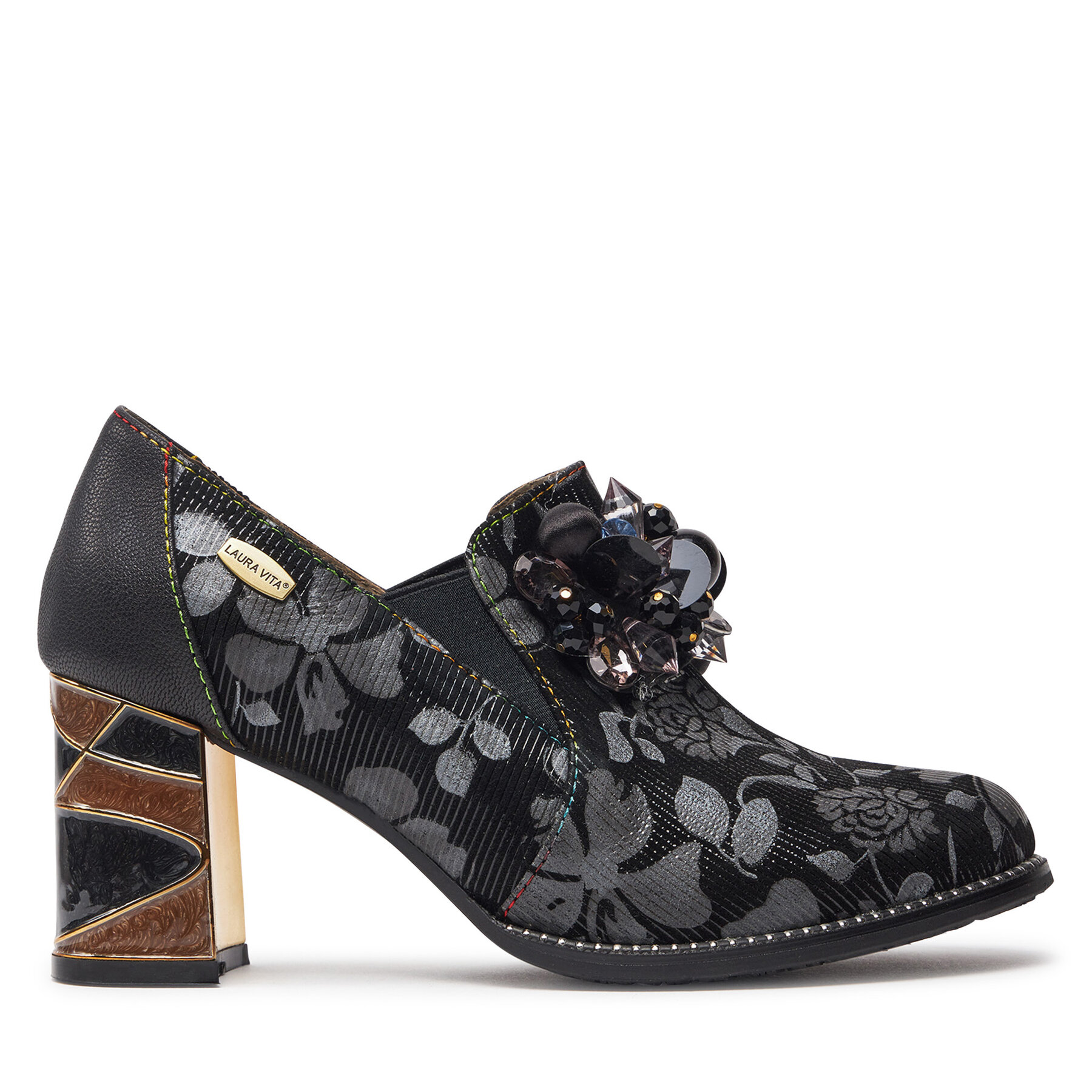 Zapatos hasta el tobillo Laura Vita Marbreo 41 Negro