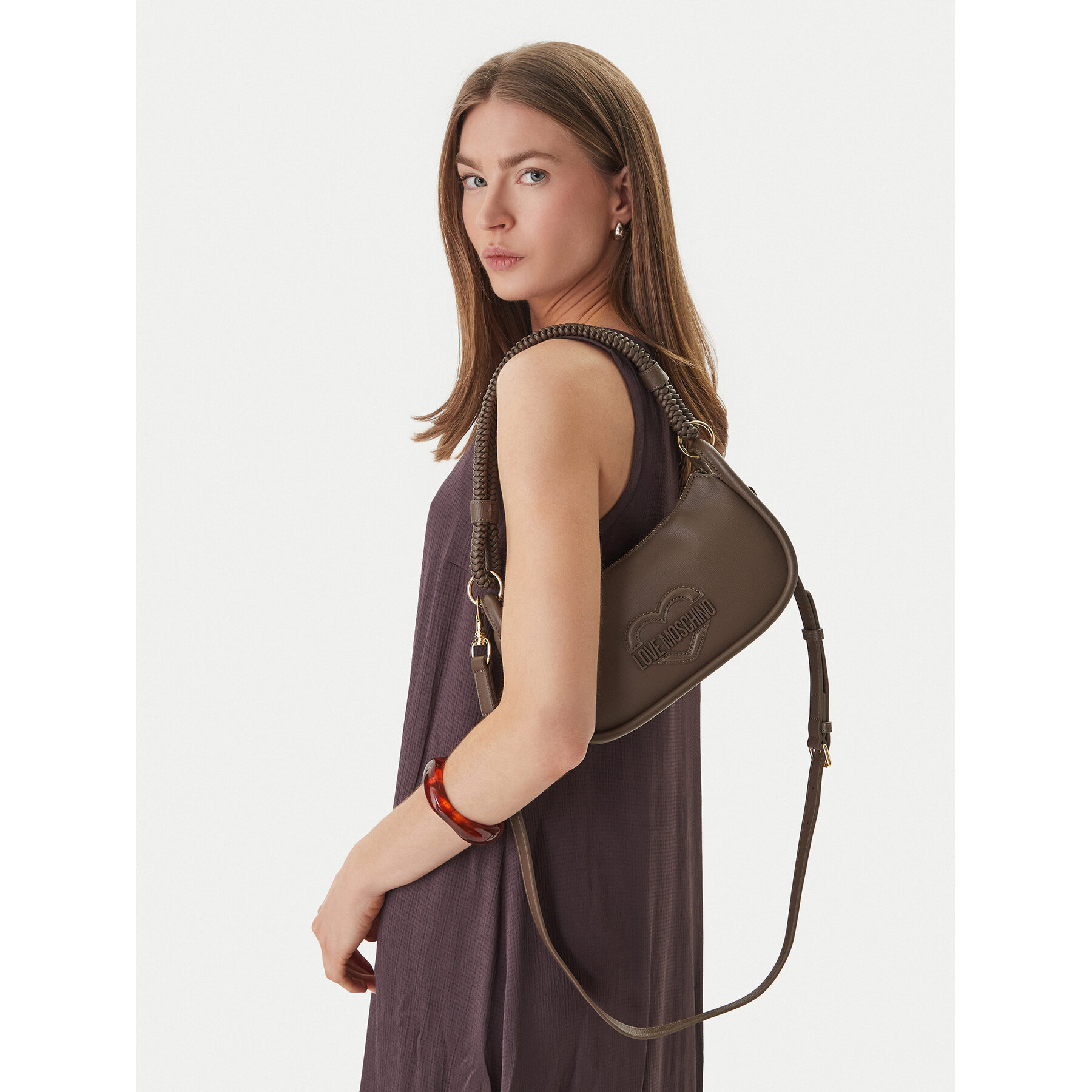 Ročna torba LOVE MOSCHINO JC4098PP1OLL0203 Rjava