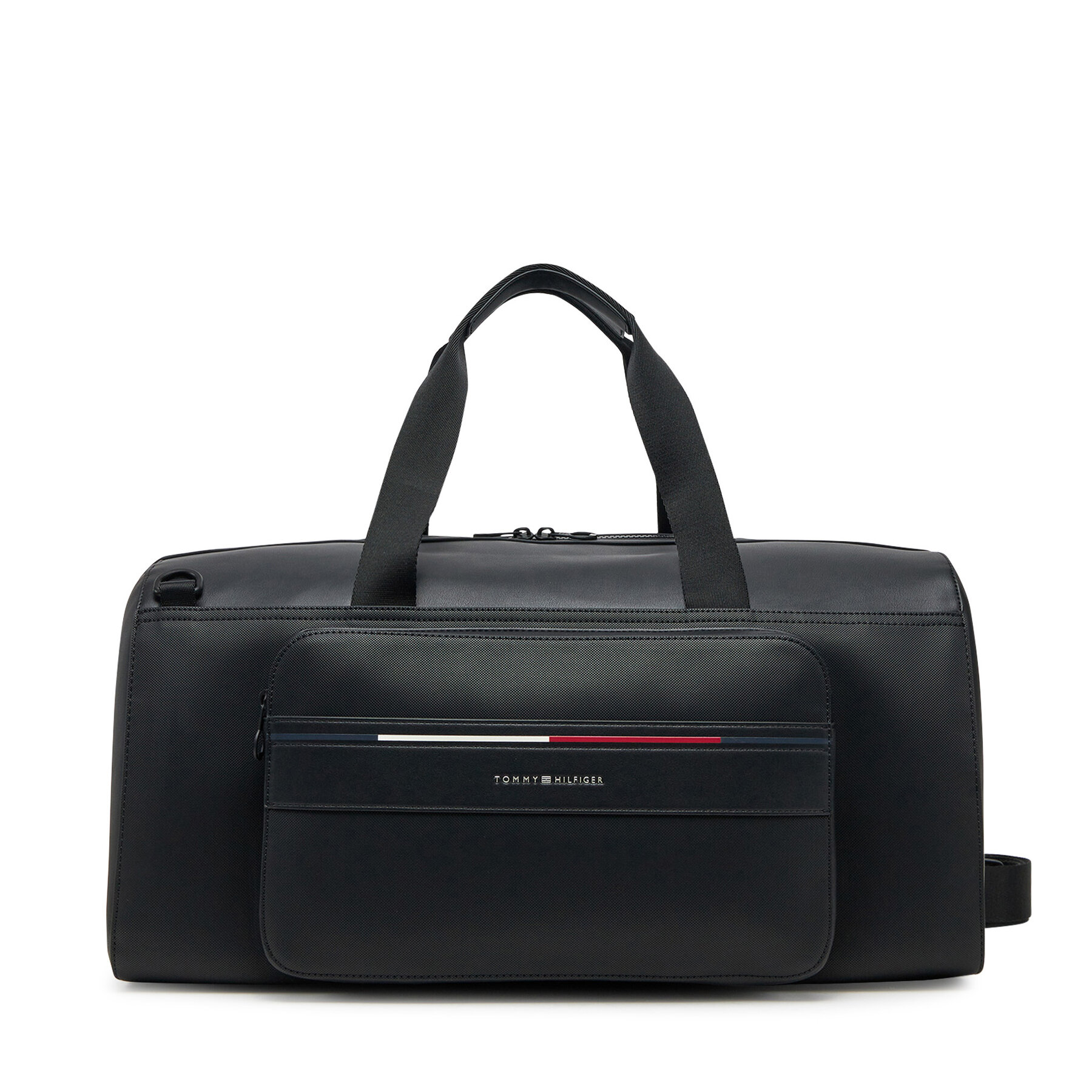 Taška Tommy Hilfiger Th Foundation Duffle AM0AM13364 Čierna